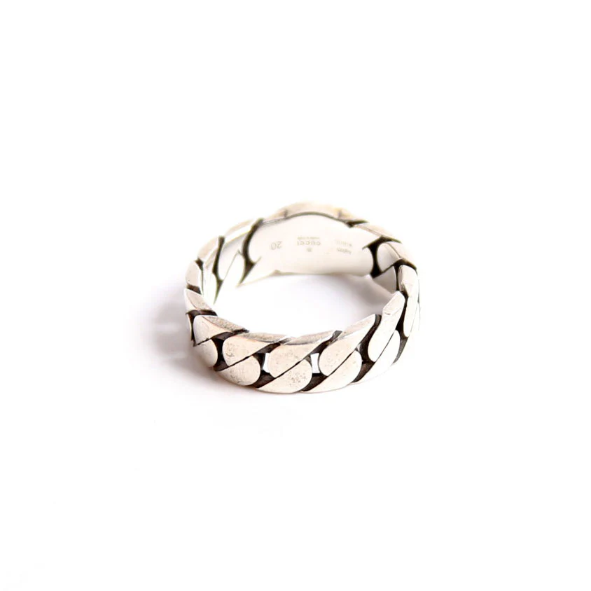 Interlocking G Enamel Link Ring 925 Size 9 - Image 3