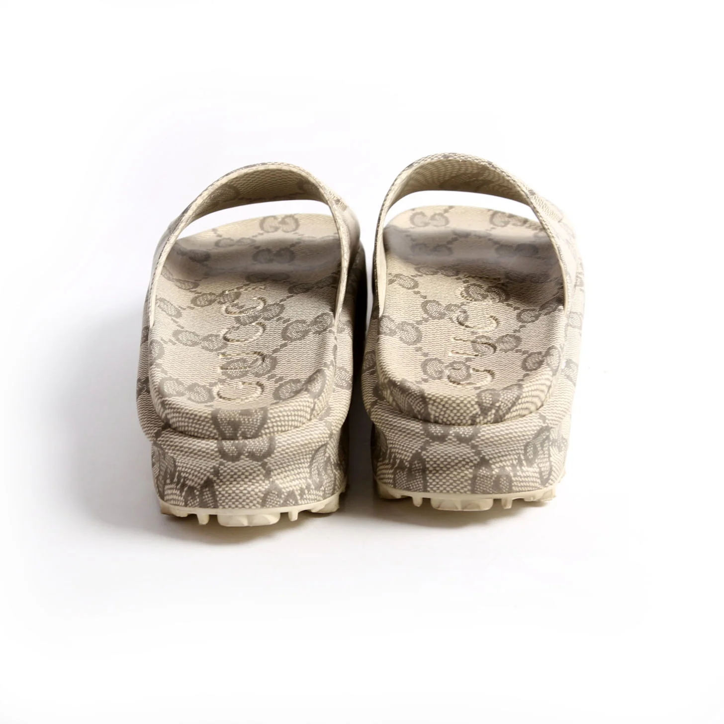 Interlocking G Rubber Platform Slides Size 38 - Image 4