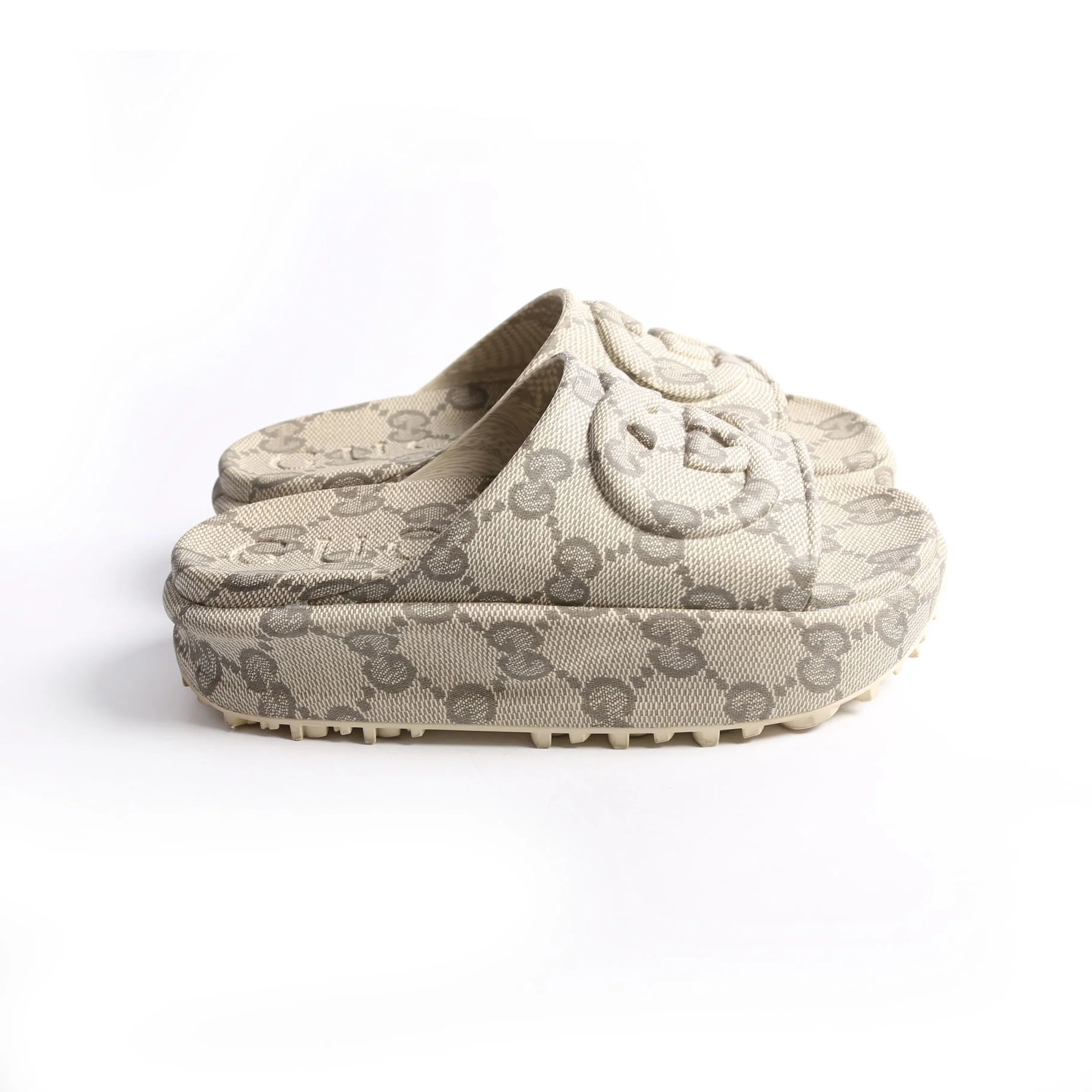 Interlocking G Rubber Platform Slides Size 38 - Image 5