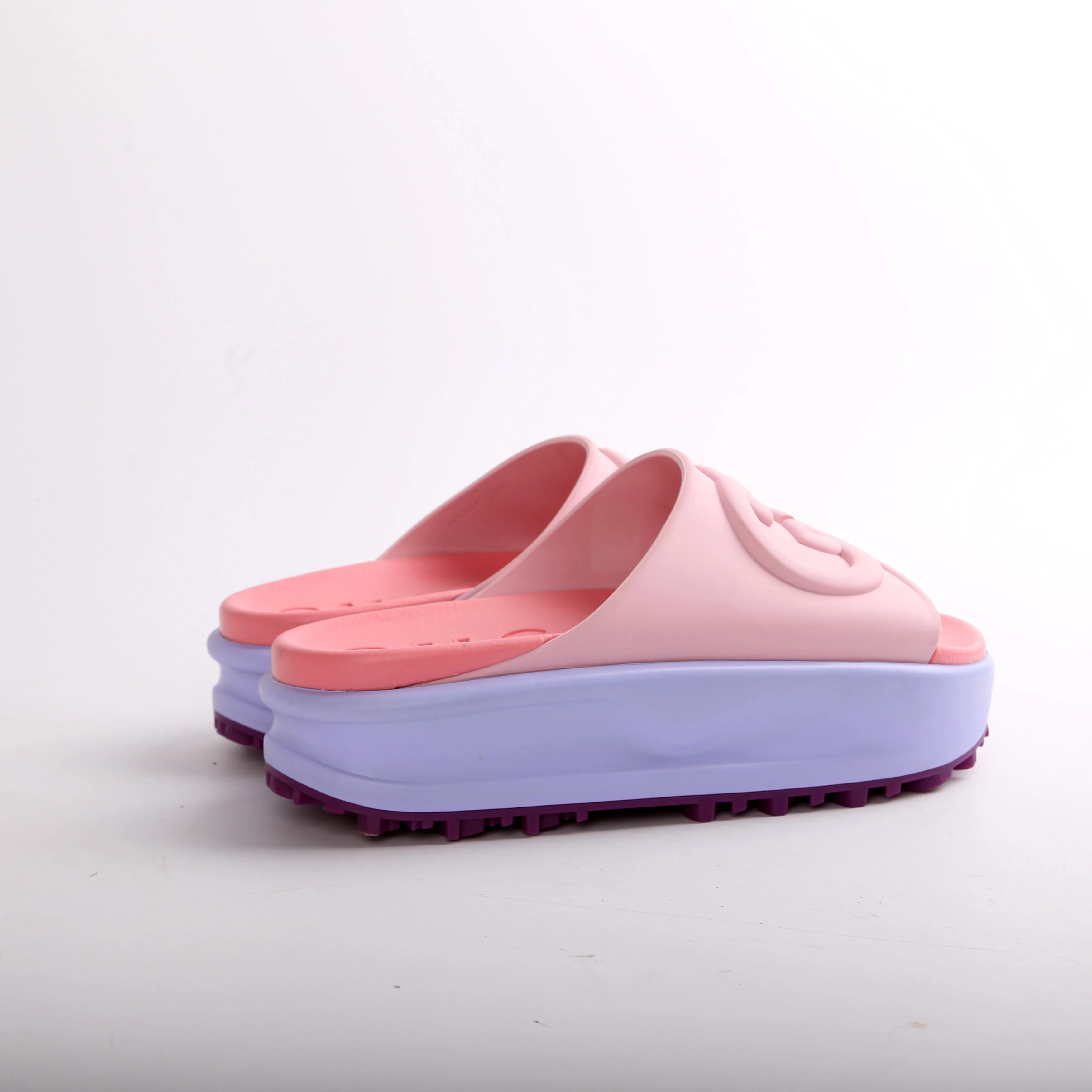 Interlocking G Rubber Platform Slides Size 39 - Image 3