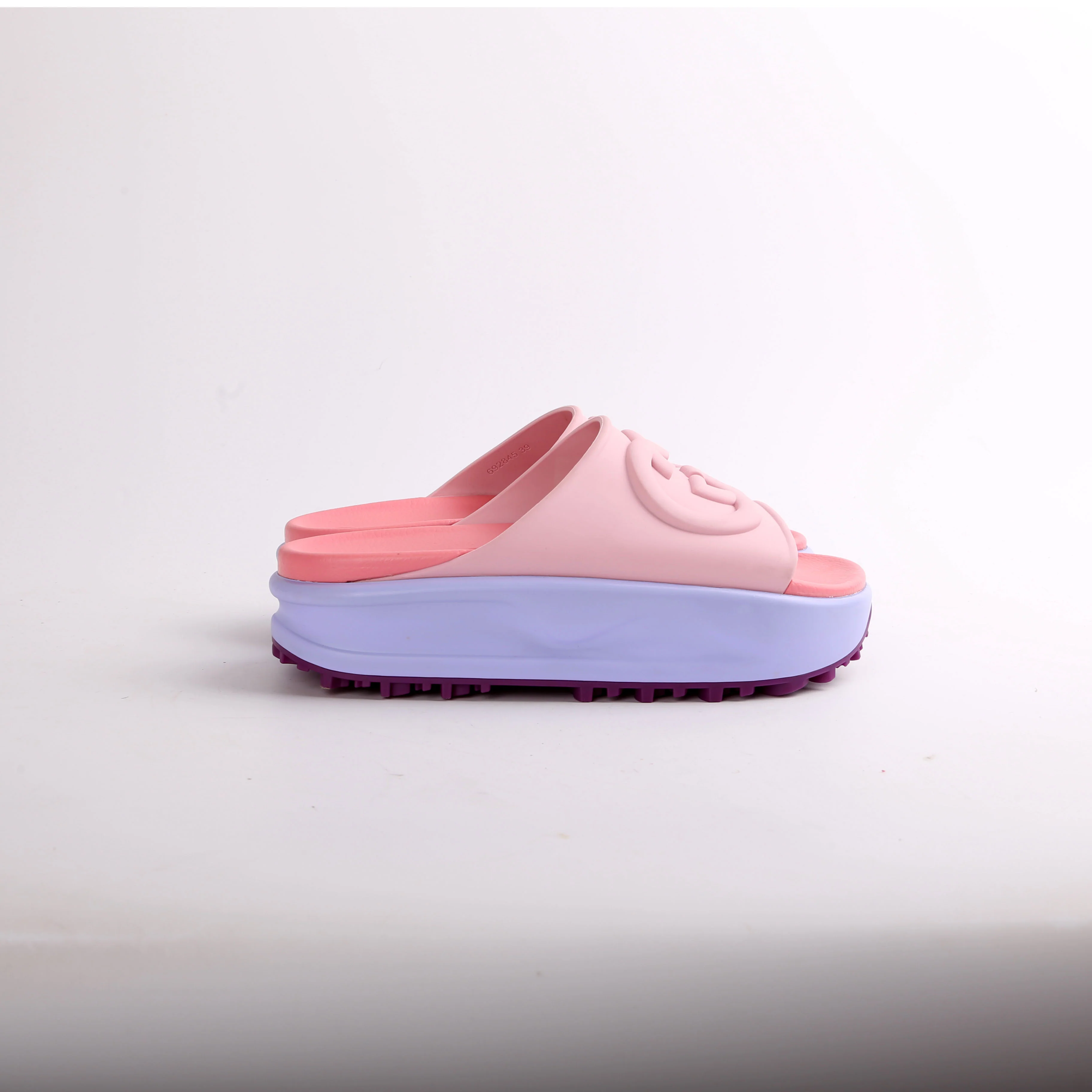 Interlocking G Rubber Platform Slides Size 39 - Image 4