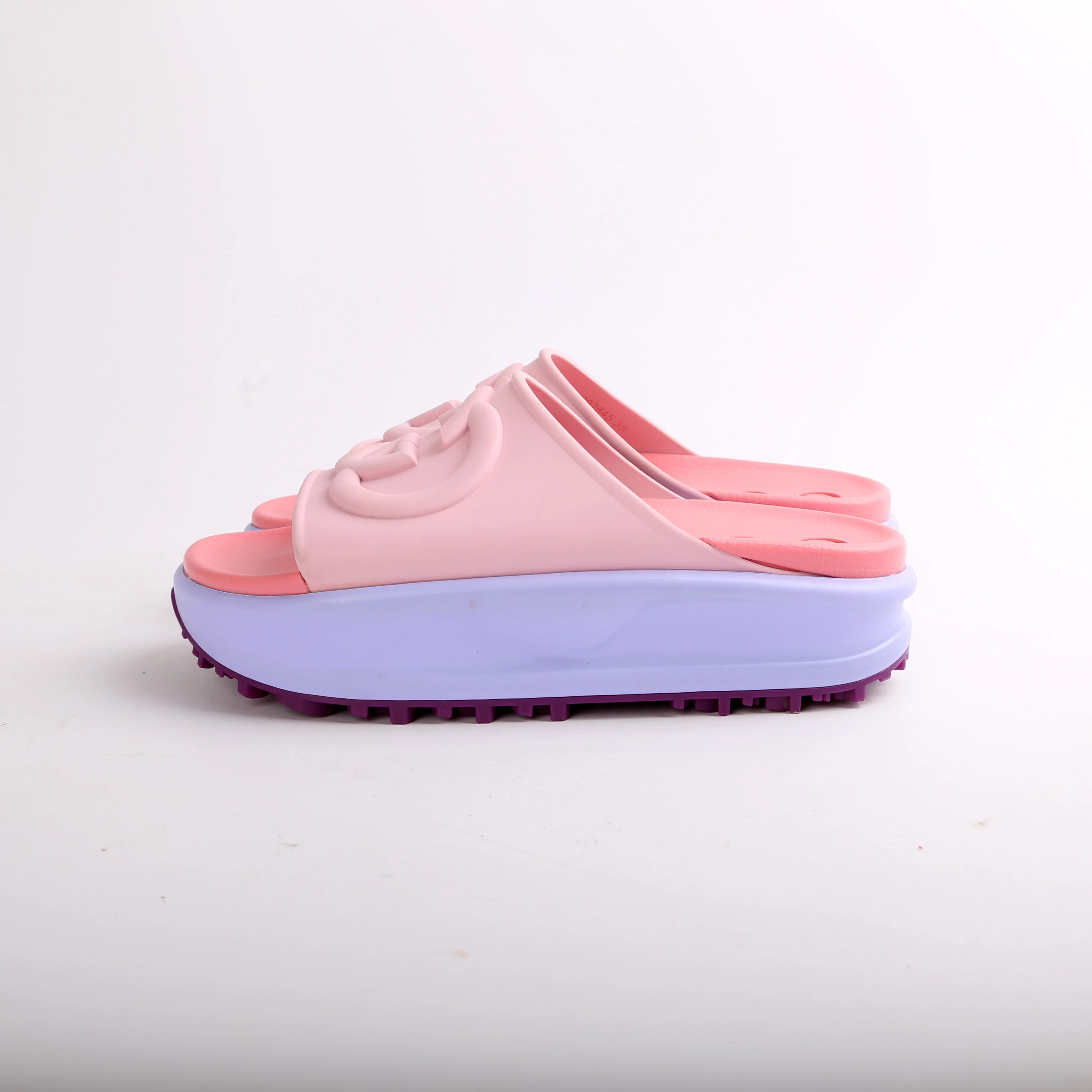 Interlocking G Rubber Platform Slides Size 39 - Image 6