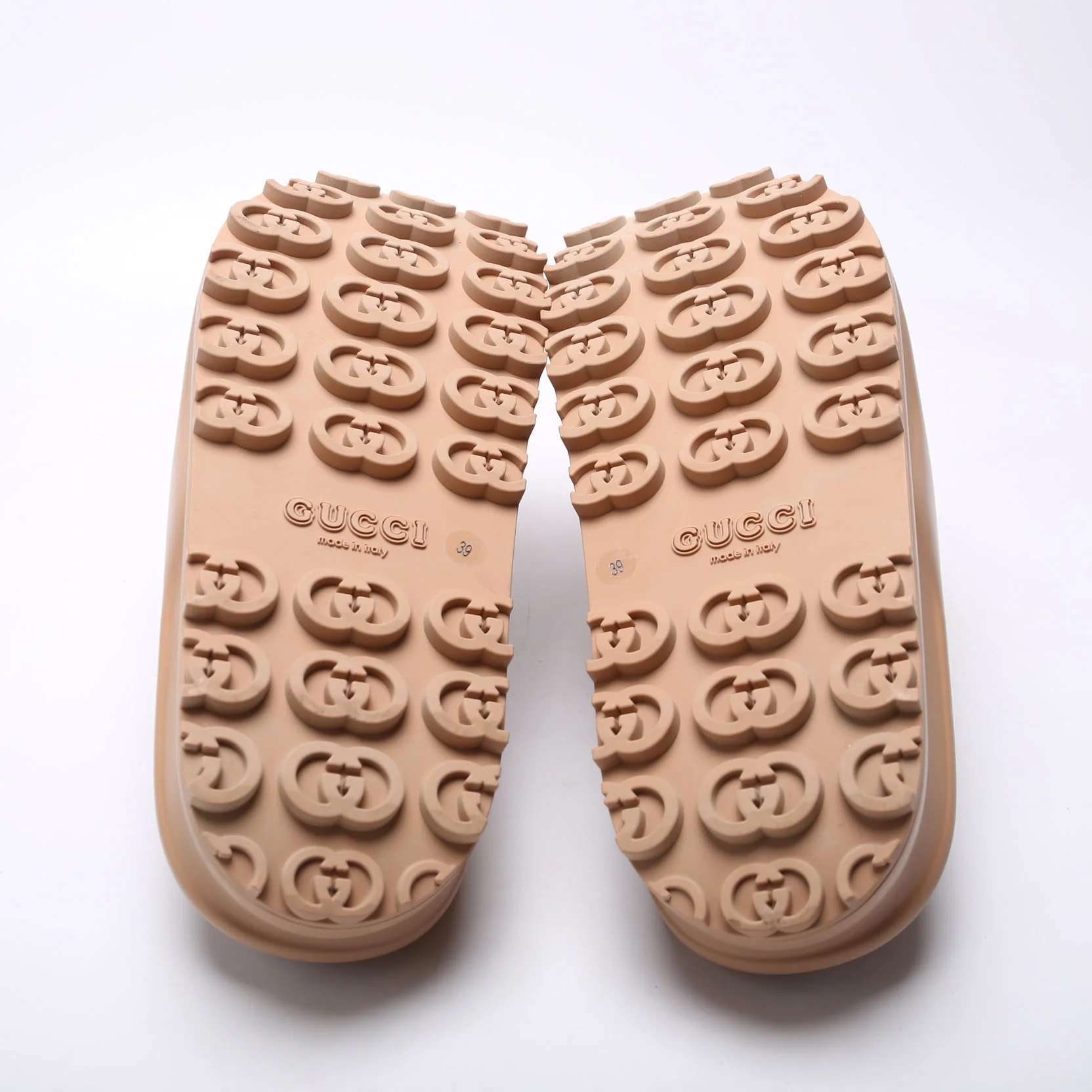 Interlocking G Rubber Platform Slides Size 39 - Image 7
