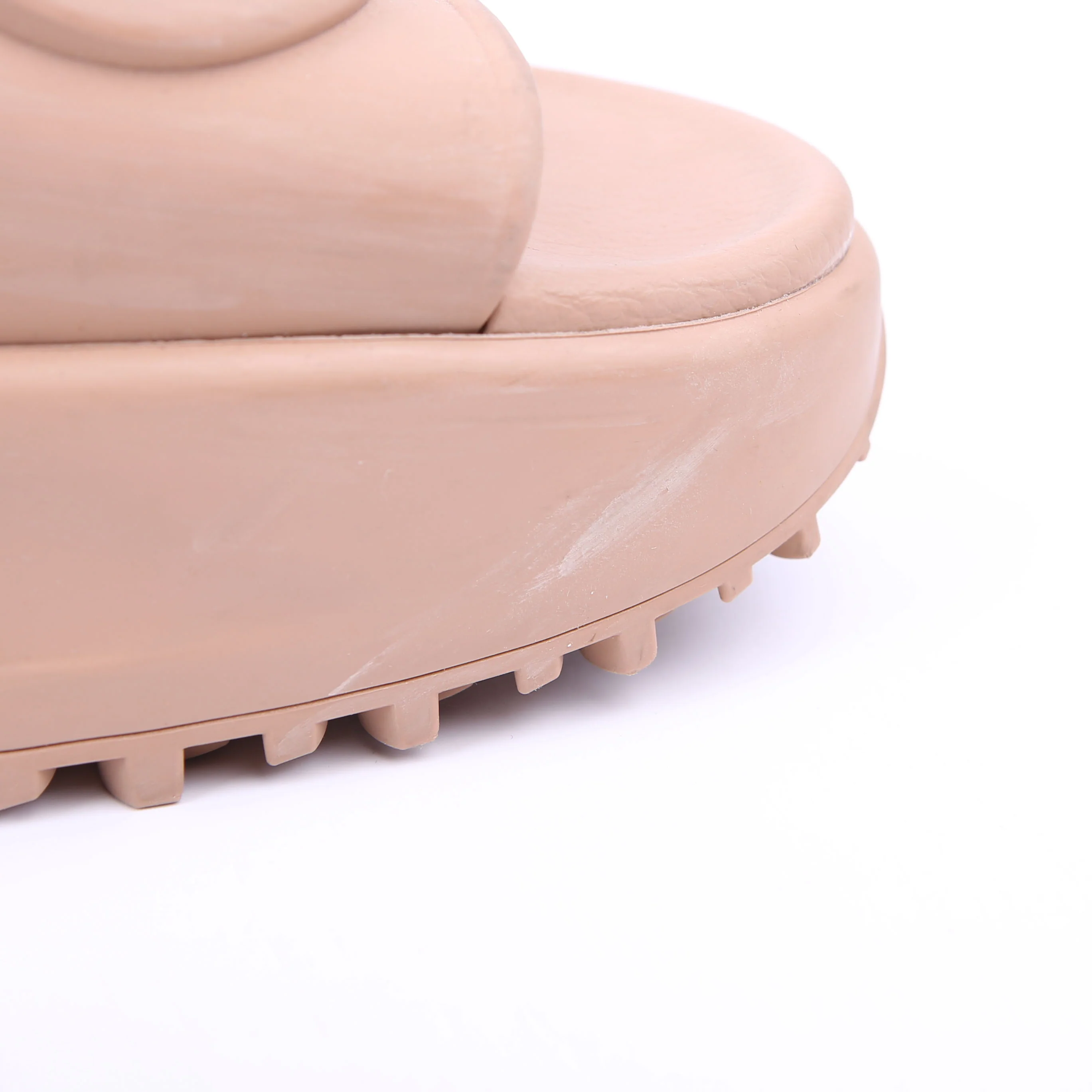Interlocking GG Rubber Slides Size 36 Tan - Image 12