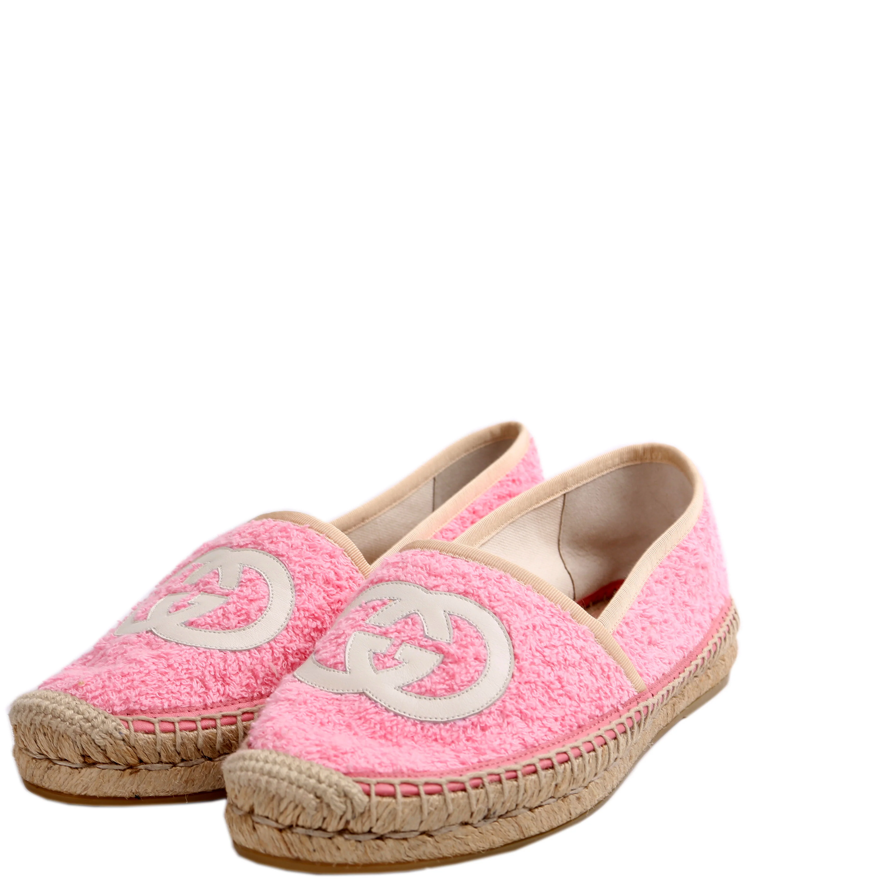 Interlocking Terry Cloth Espadrilles Size 38