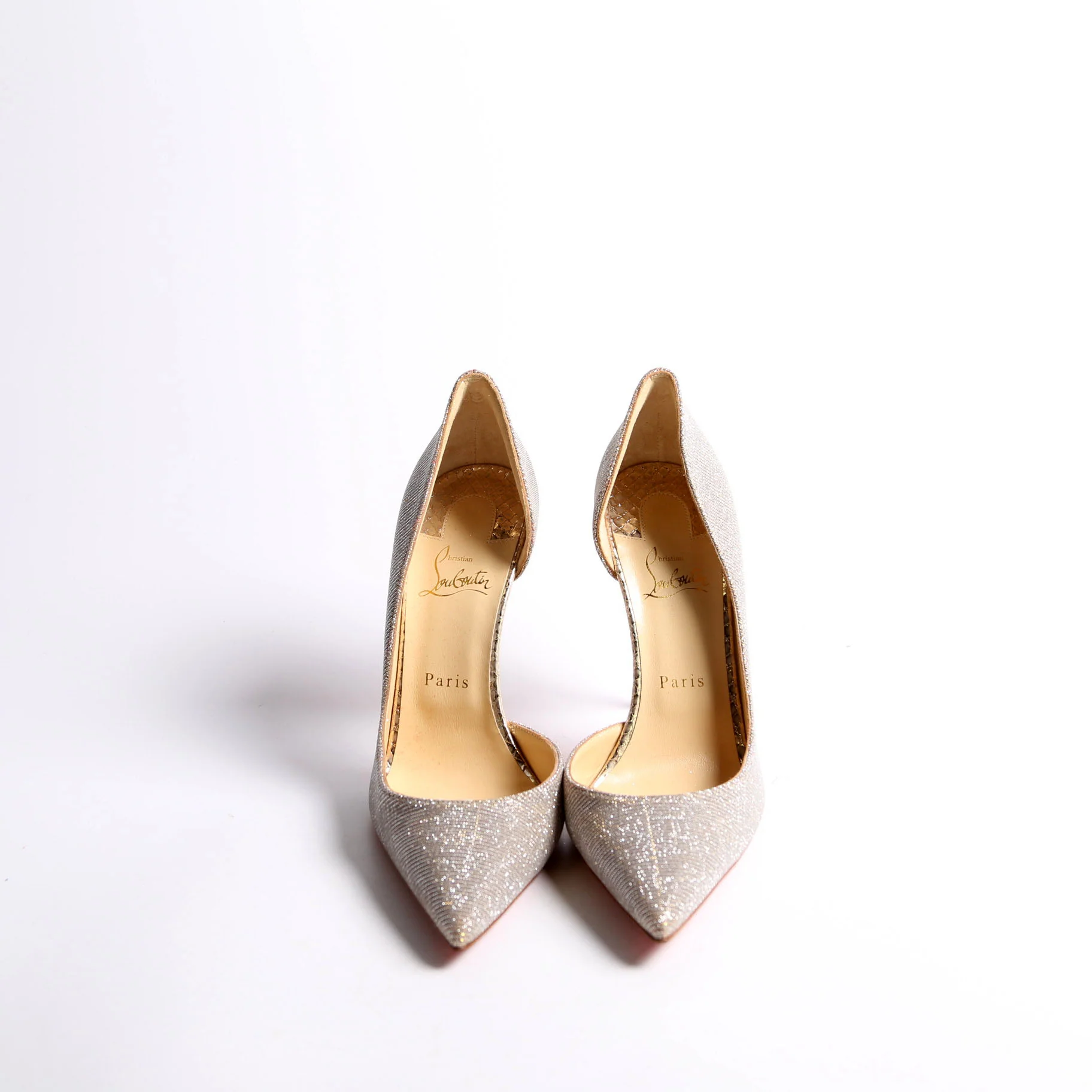 Iriza Glitter 100 Pumps Size 40.5 Silver - Image 2