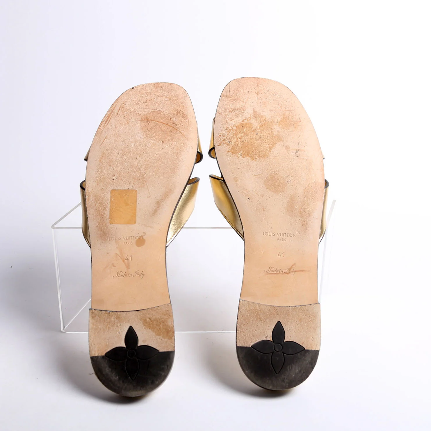 Isola Flat Mules Size 41 Gold - Image 11