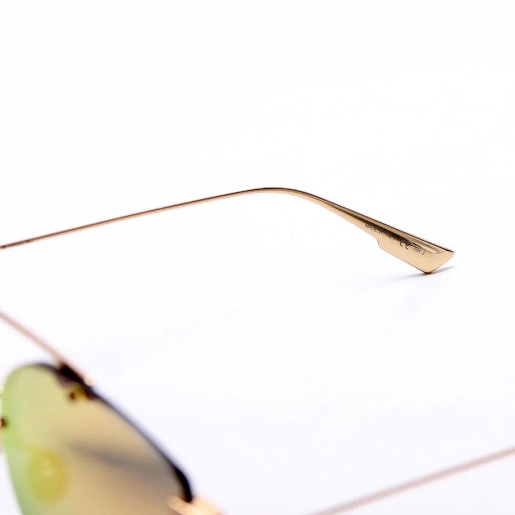 J5G0J Diorstronger Mirror Sunglasses Gold - Image 6