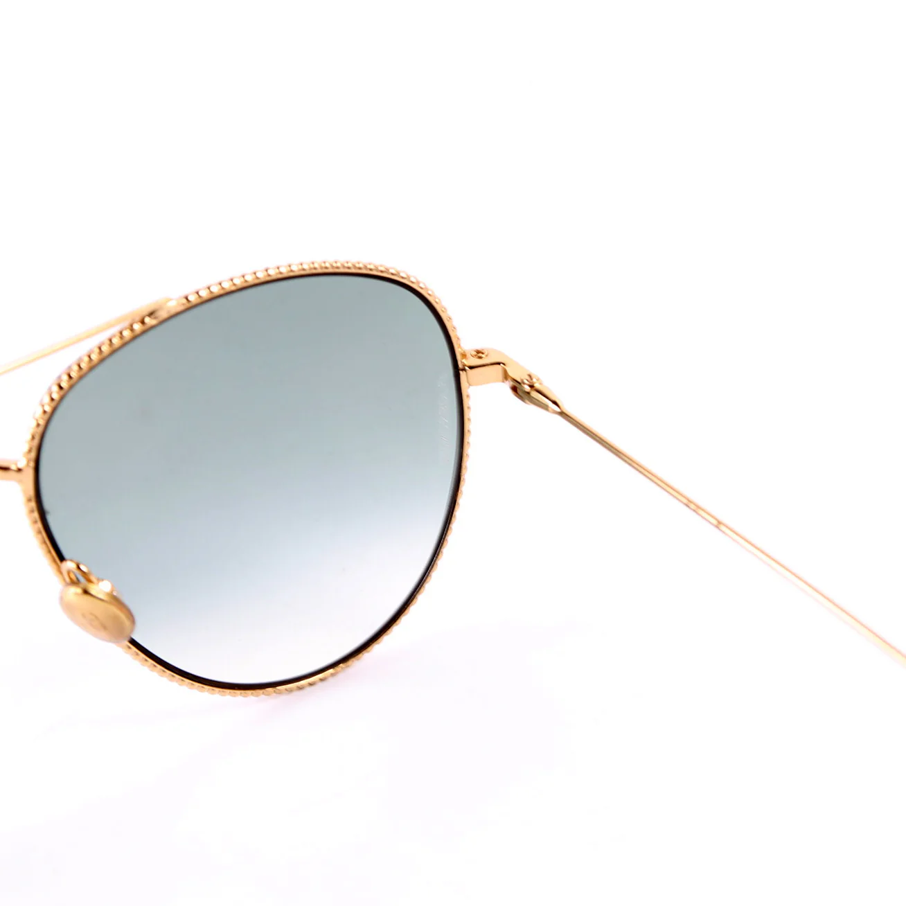 J5G90 Aviator Sunglasses Gold - Image 7
