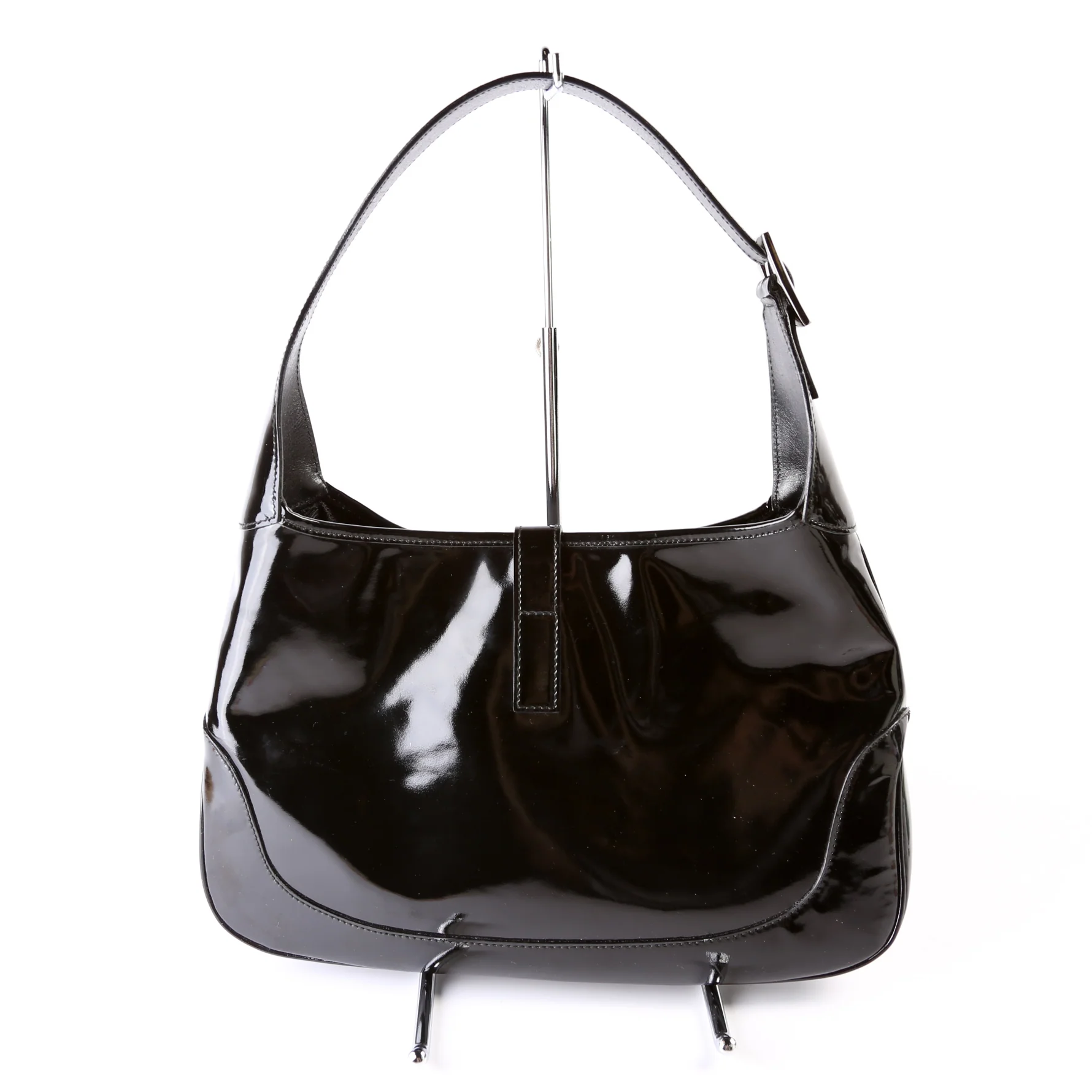 Jackie Vintage Patent Hobo - Image 2