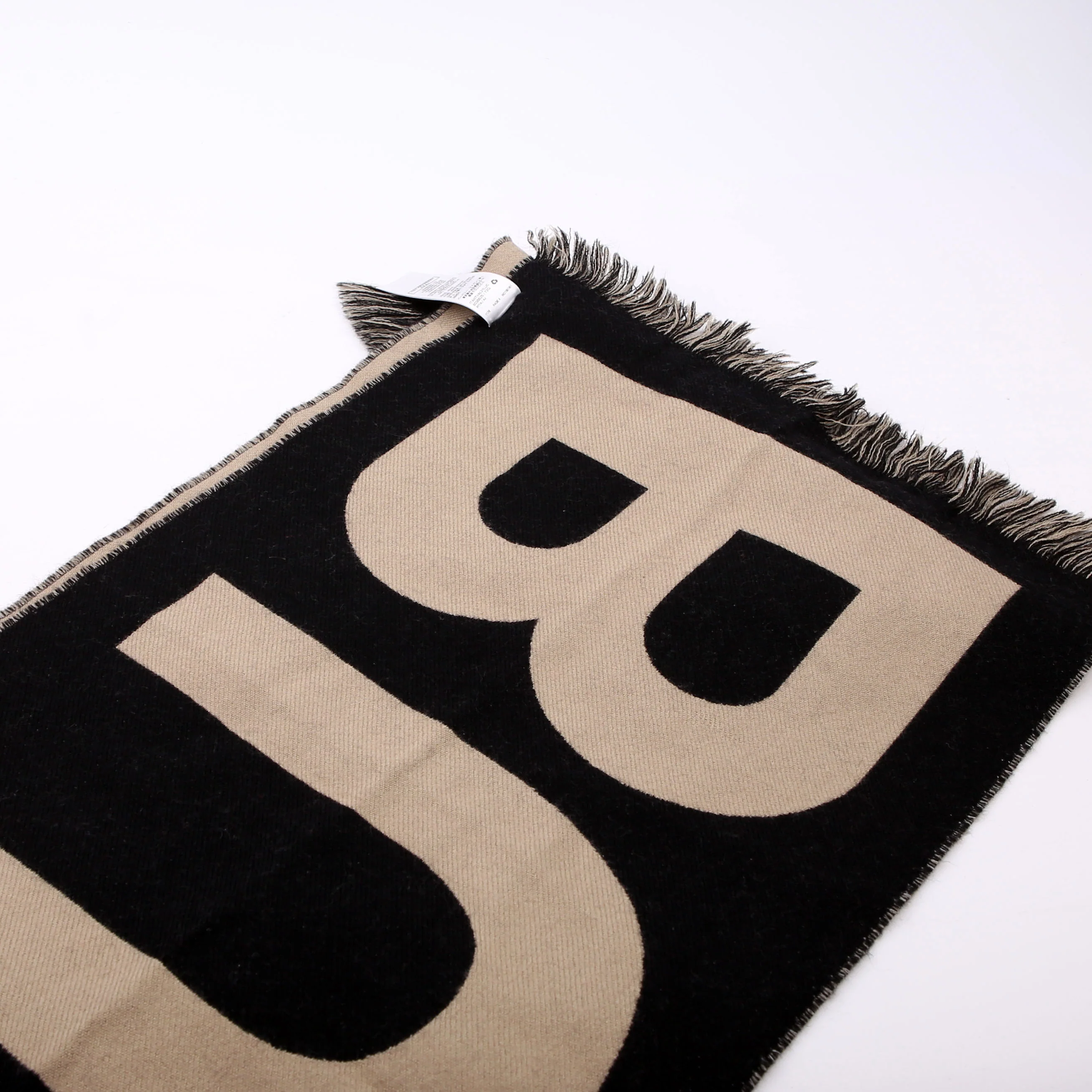 Jacquard Logo Wool Scarf - Image 4
