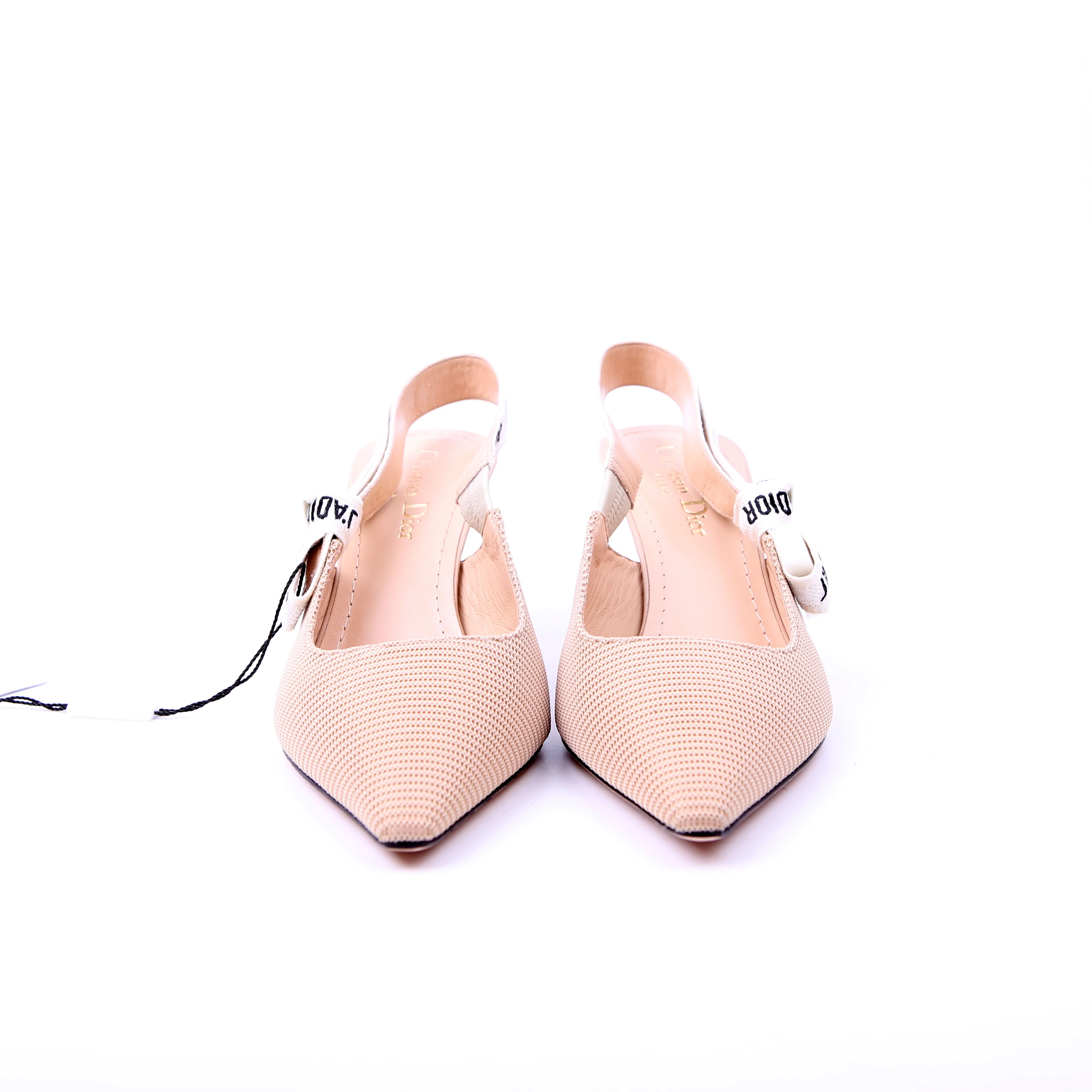 J'adior Slingback Pumps Size 38 Tan - Image 2