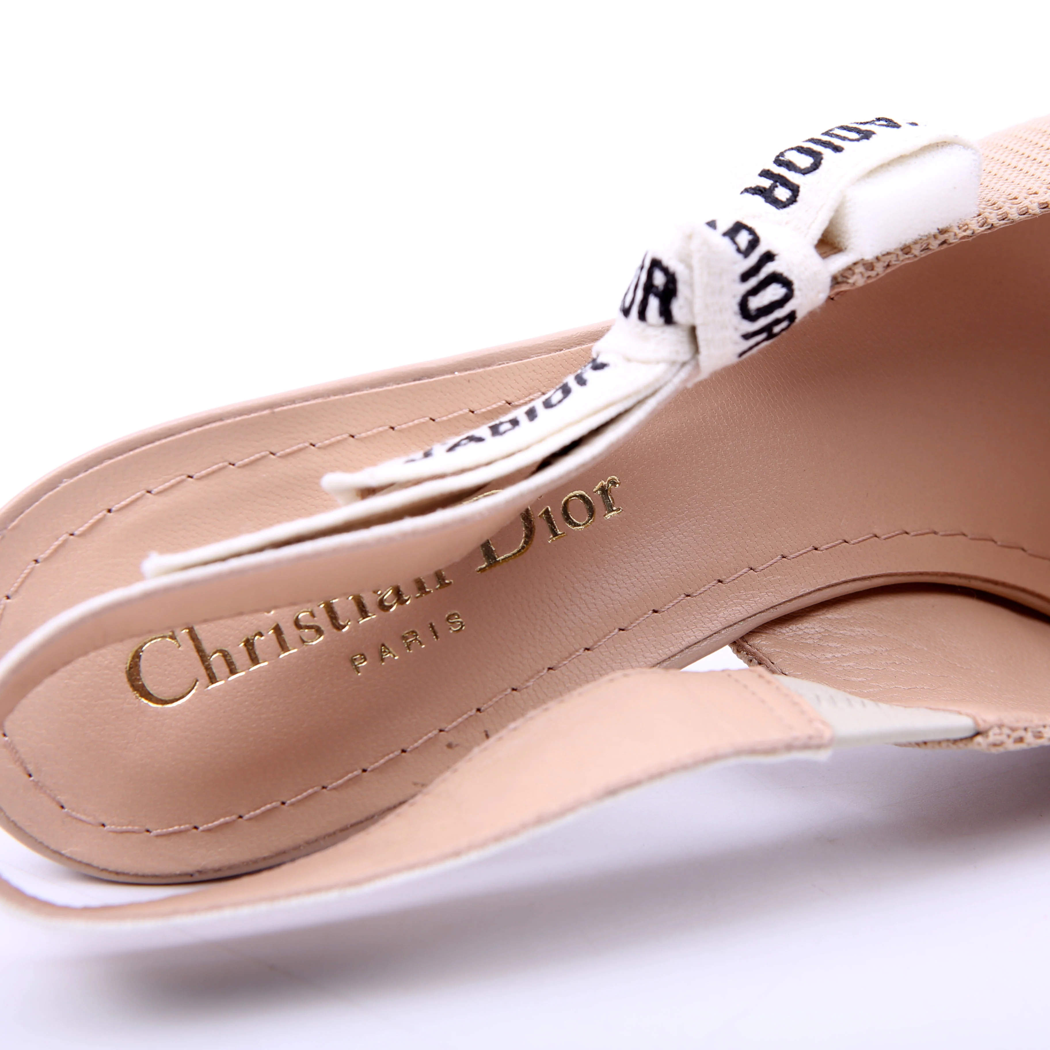 J'adior Slingback Pumps Size 38 Tan - Image 7
