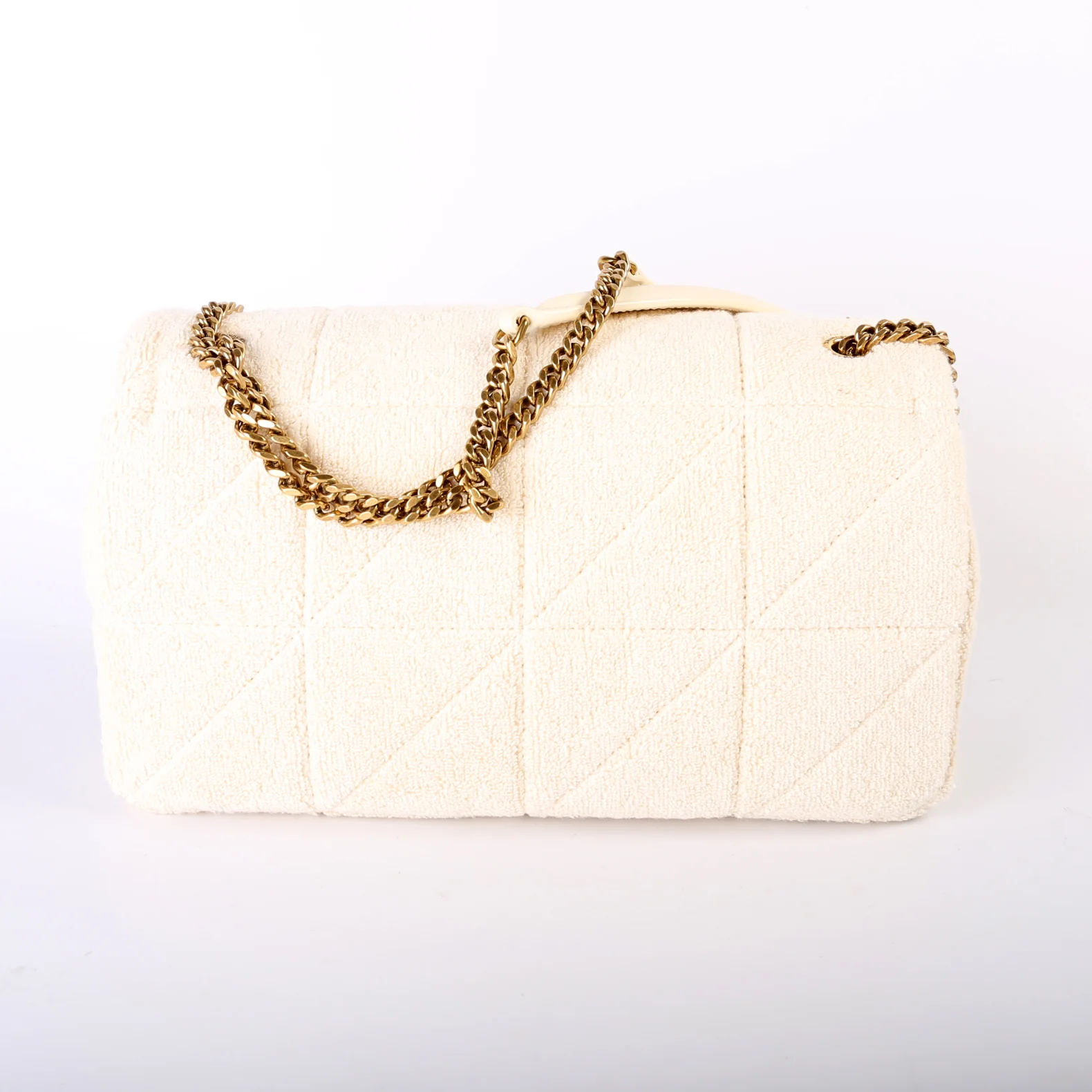 Jamie Patchwork Terry Cloth Medium Chain Bag 735035 - Image 2