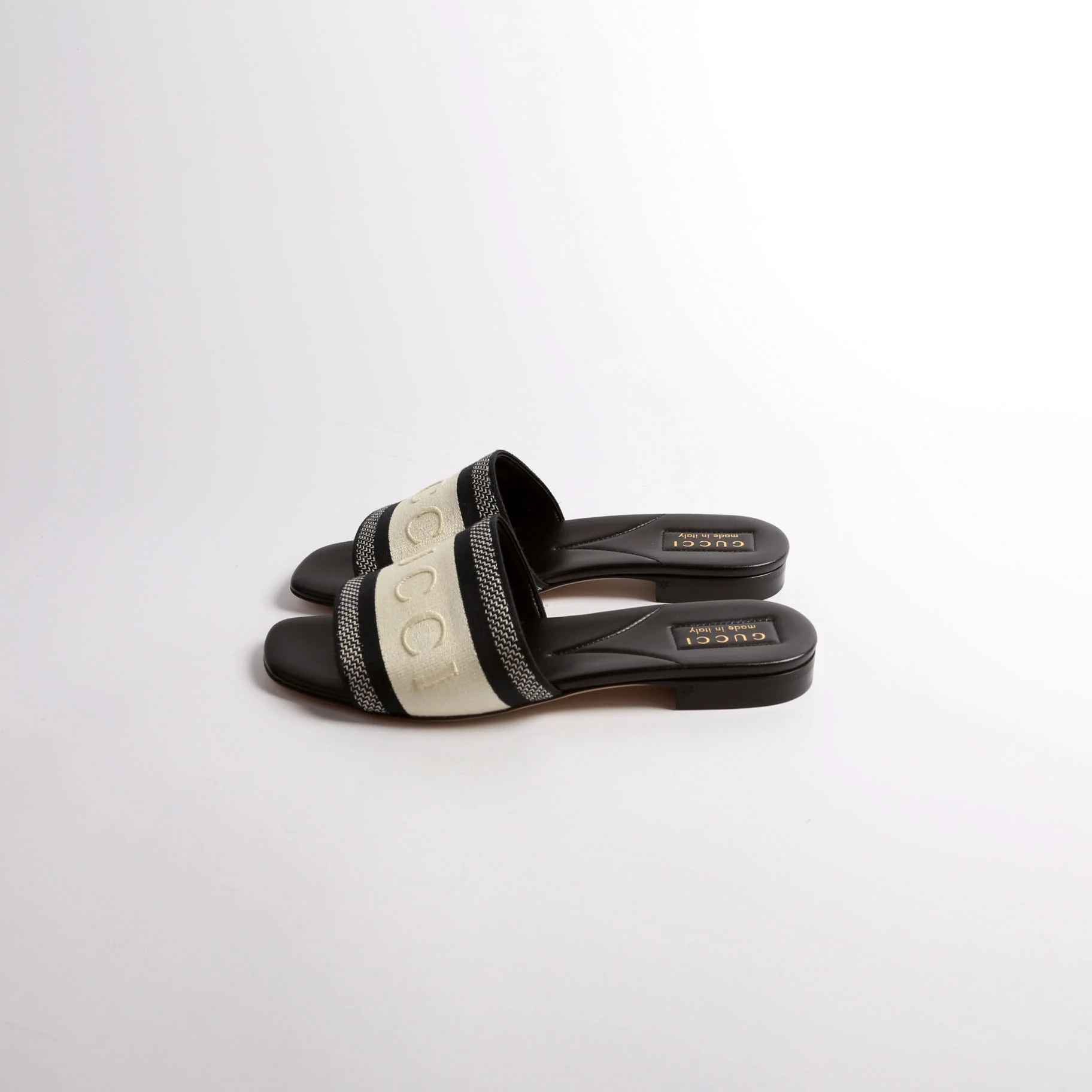 Jane Embossed Slide Sandals Size 38 - Image 3