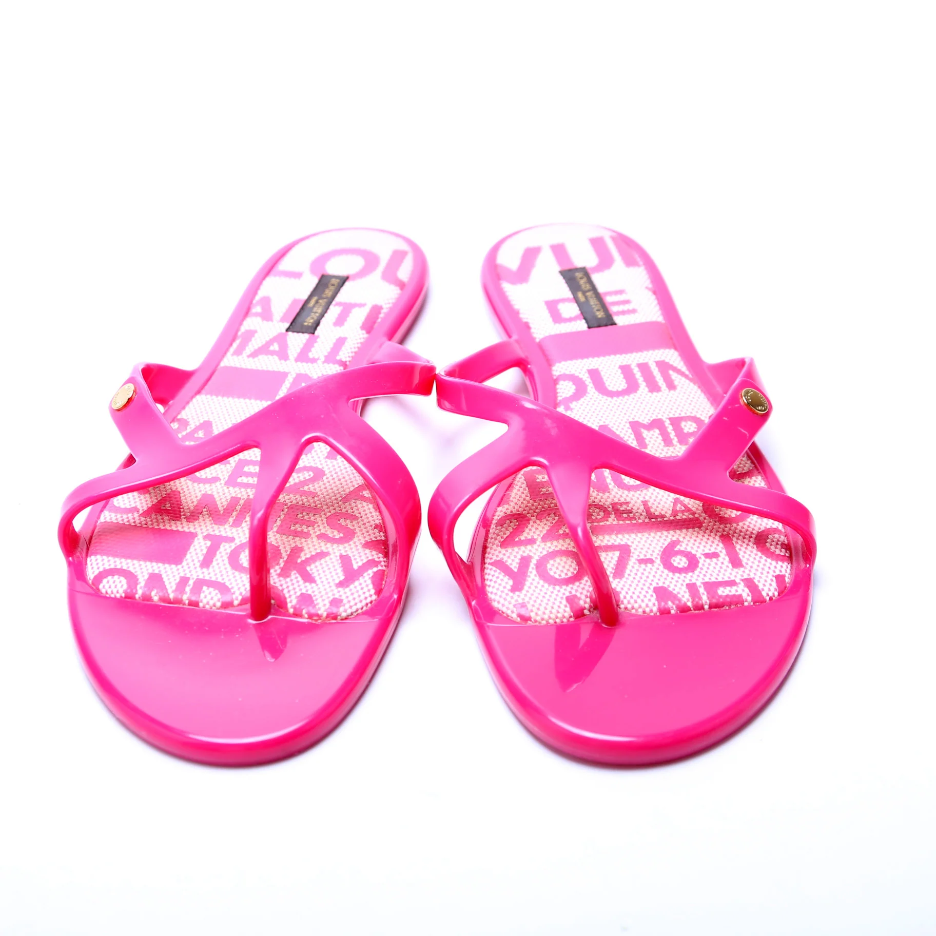 Jelly Check Flip Flops Size 40 - Image 2