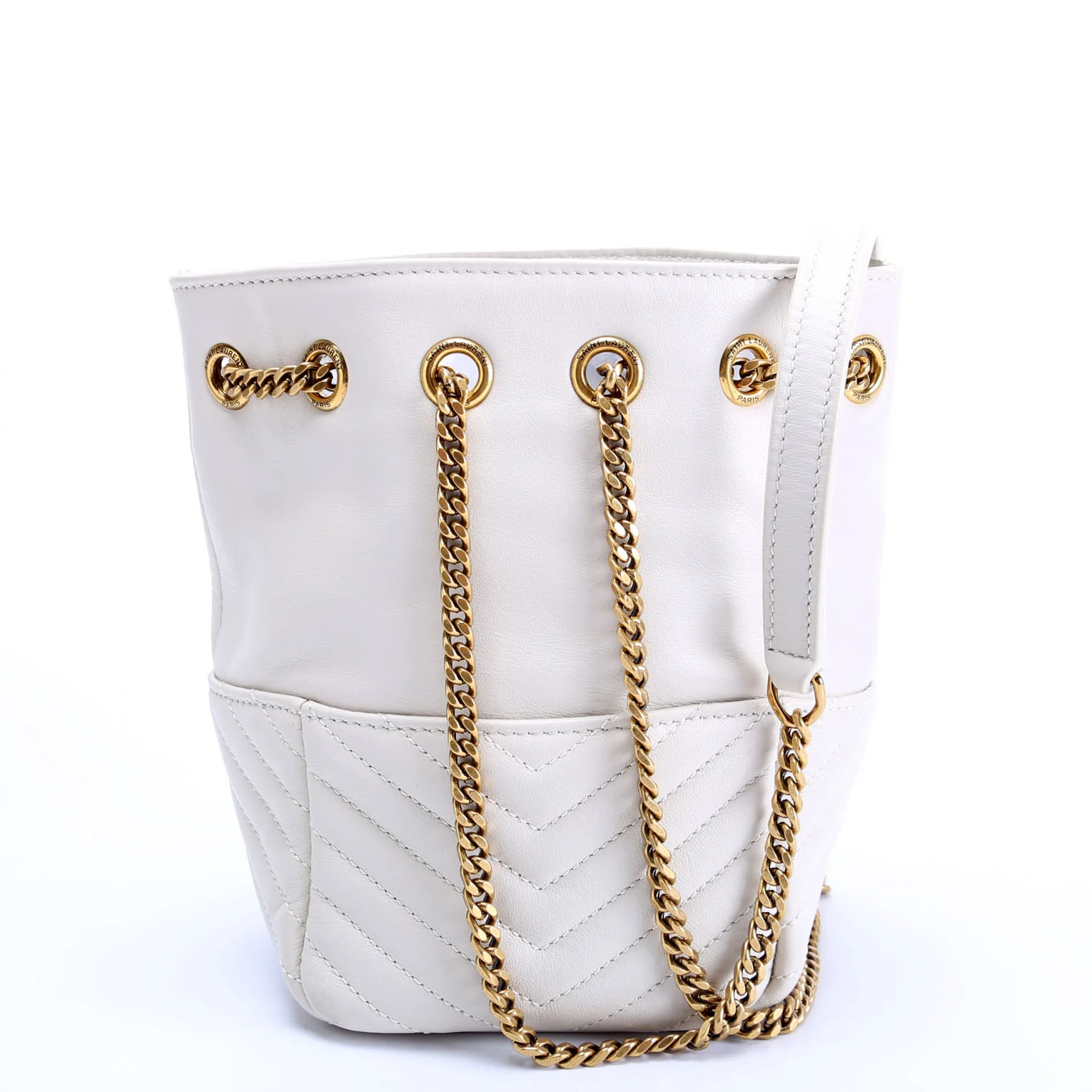 Joe Bucket BAG Mini White/Gold - Image 3