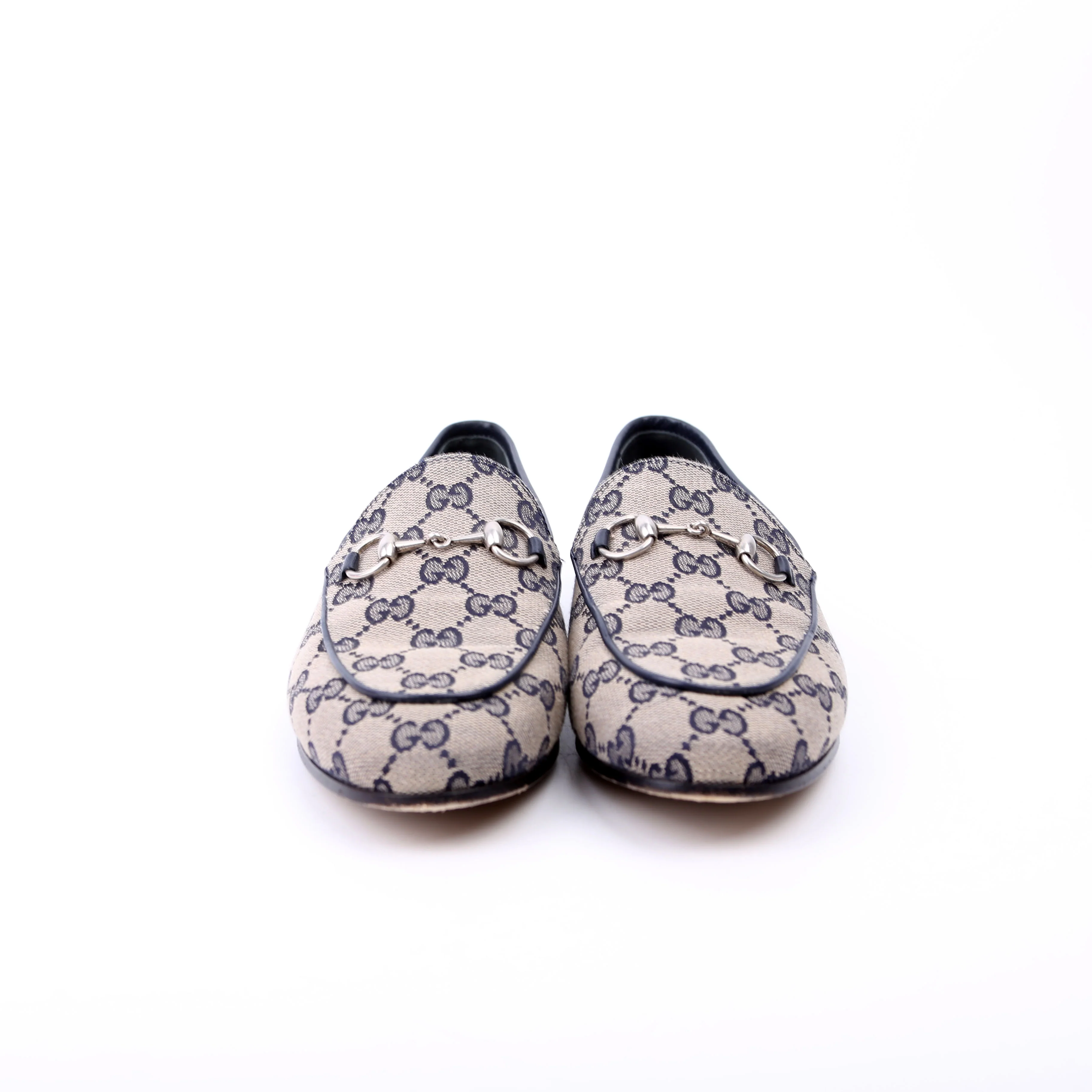 Jordaan GG Canvas Loafers Size 37 Navy - Image 2