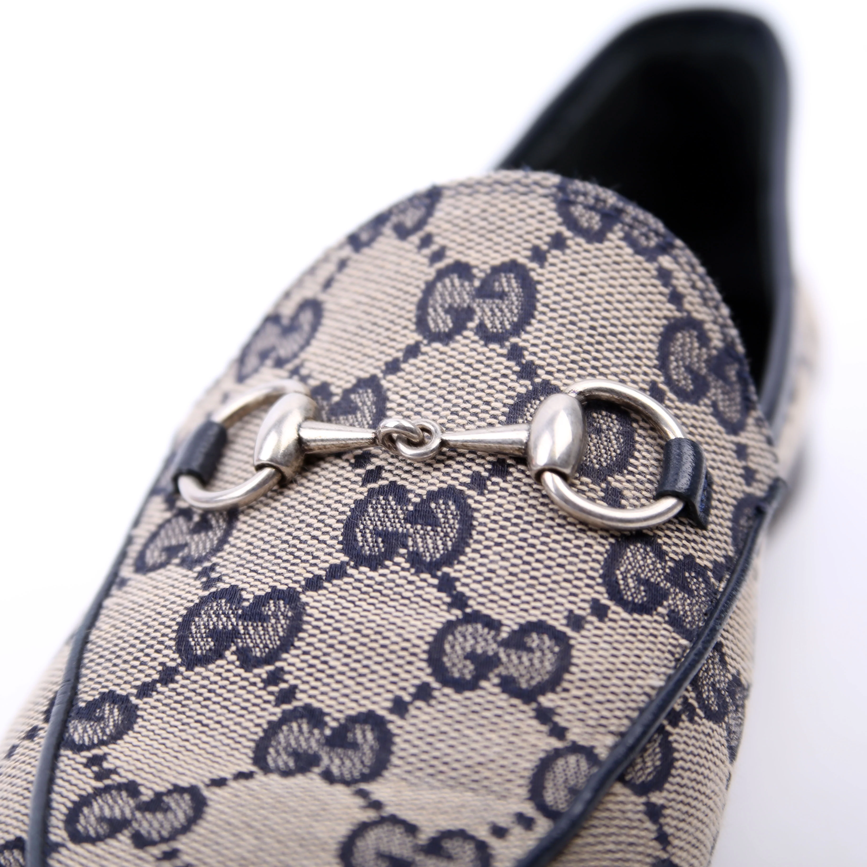 Jordaan GG Canvas Loafers Size 37 Navy - Image 9