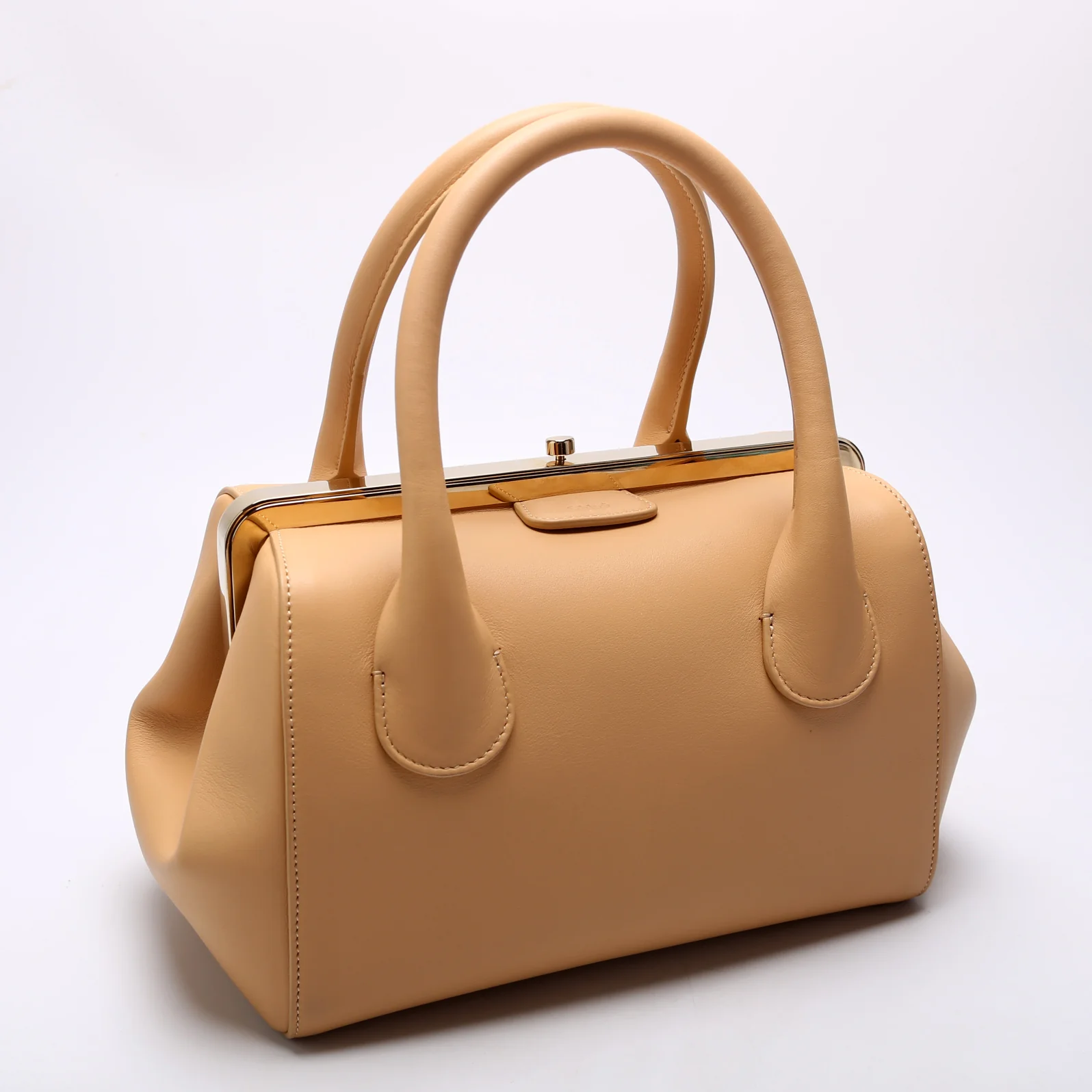 Joyce Frame Bag Medium Calfskin Tan - Image 2