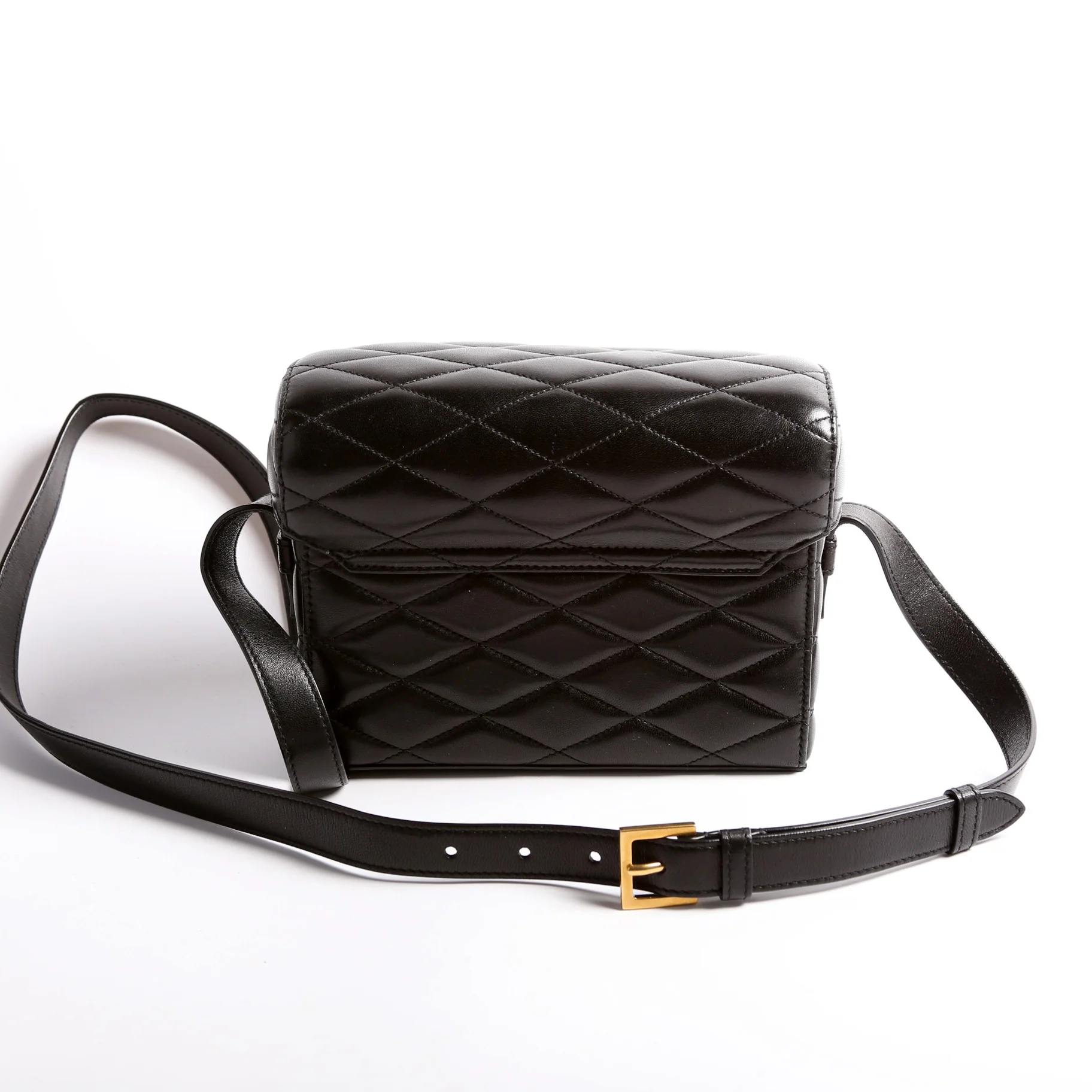 June Quilted Box Bag 710080 Black - Image 3