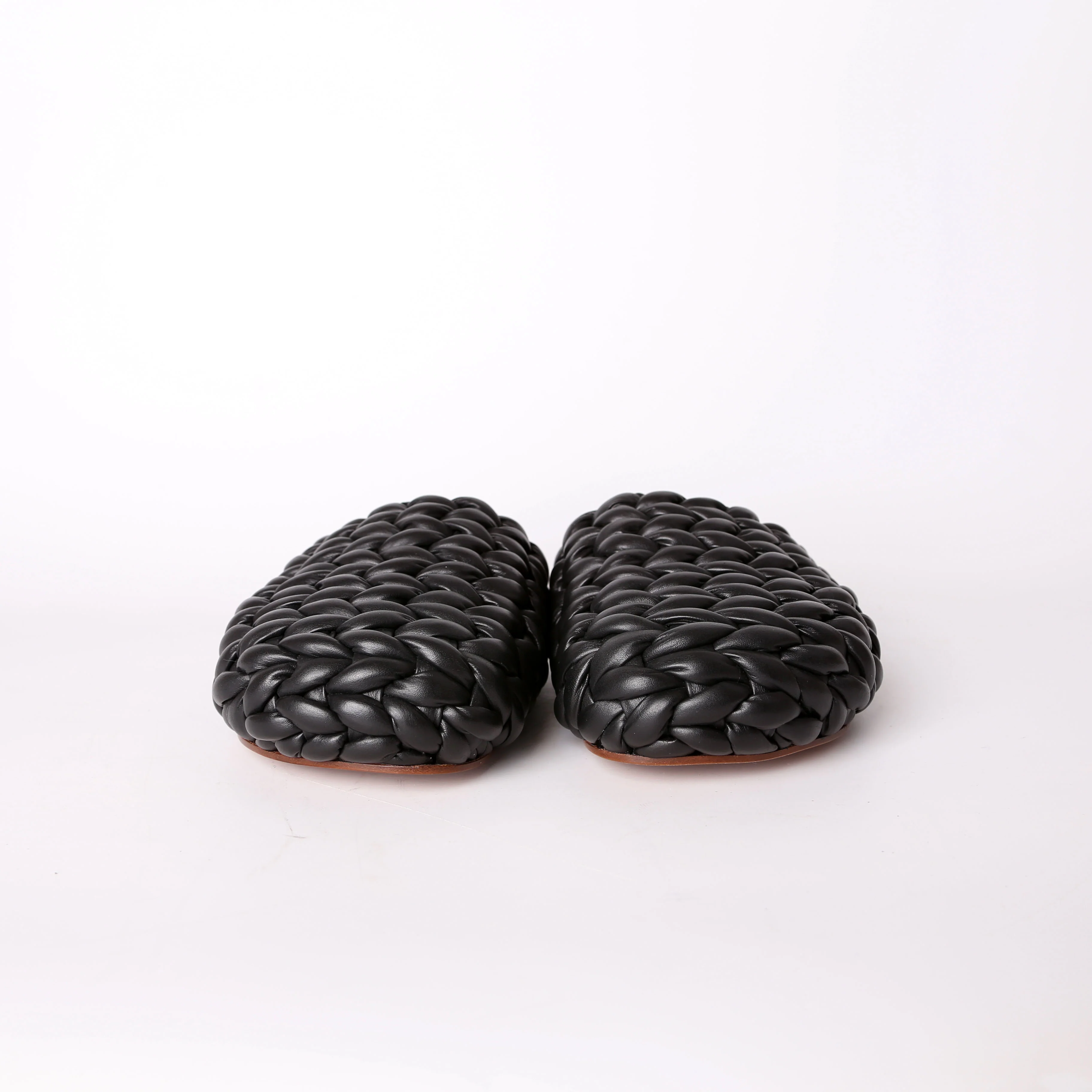 Kacey Leather Woven Mules Size 38 - Image 2