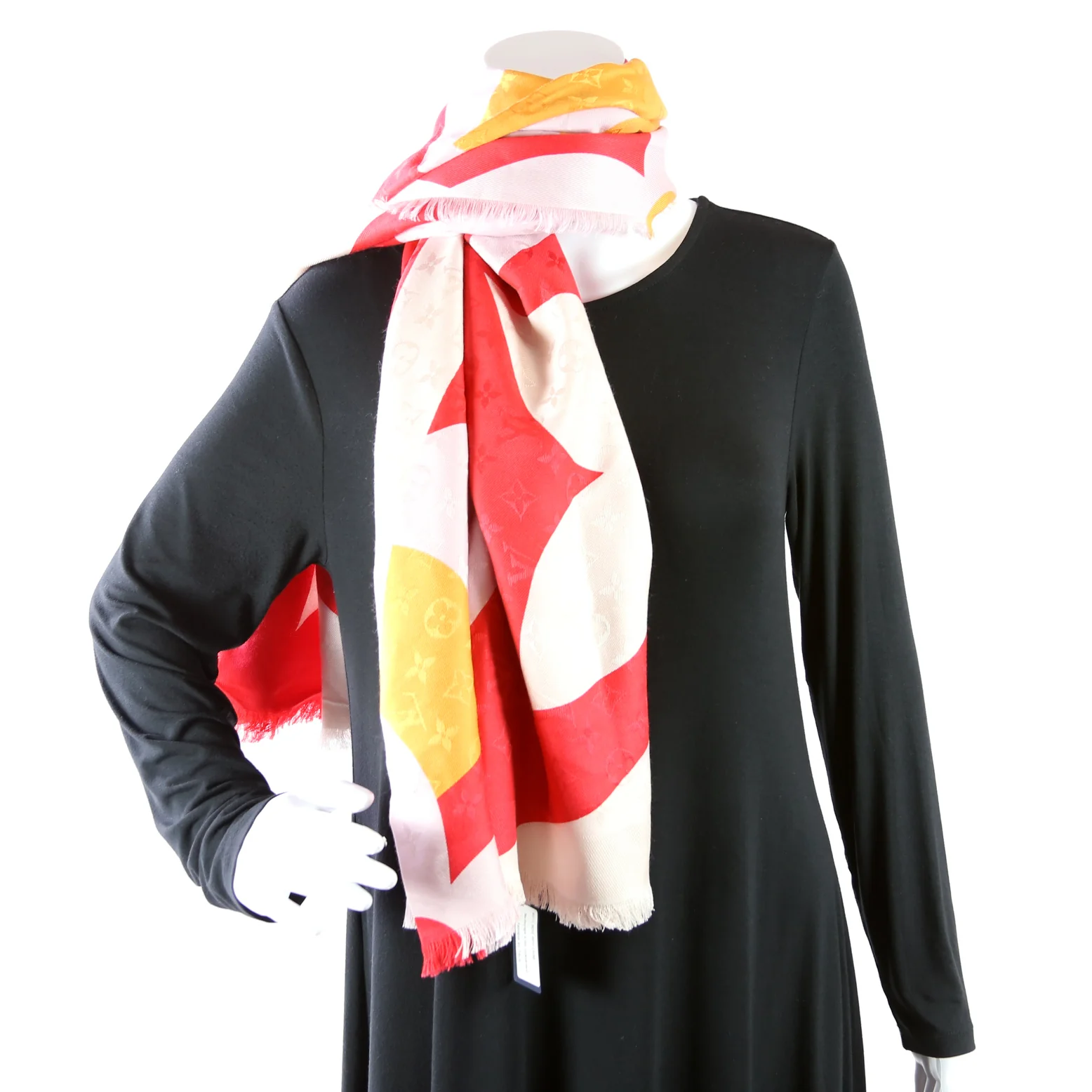 Kaleidogram Shawl Silk/Wool Scarf - Image 5