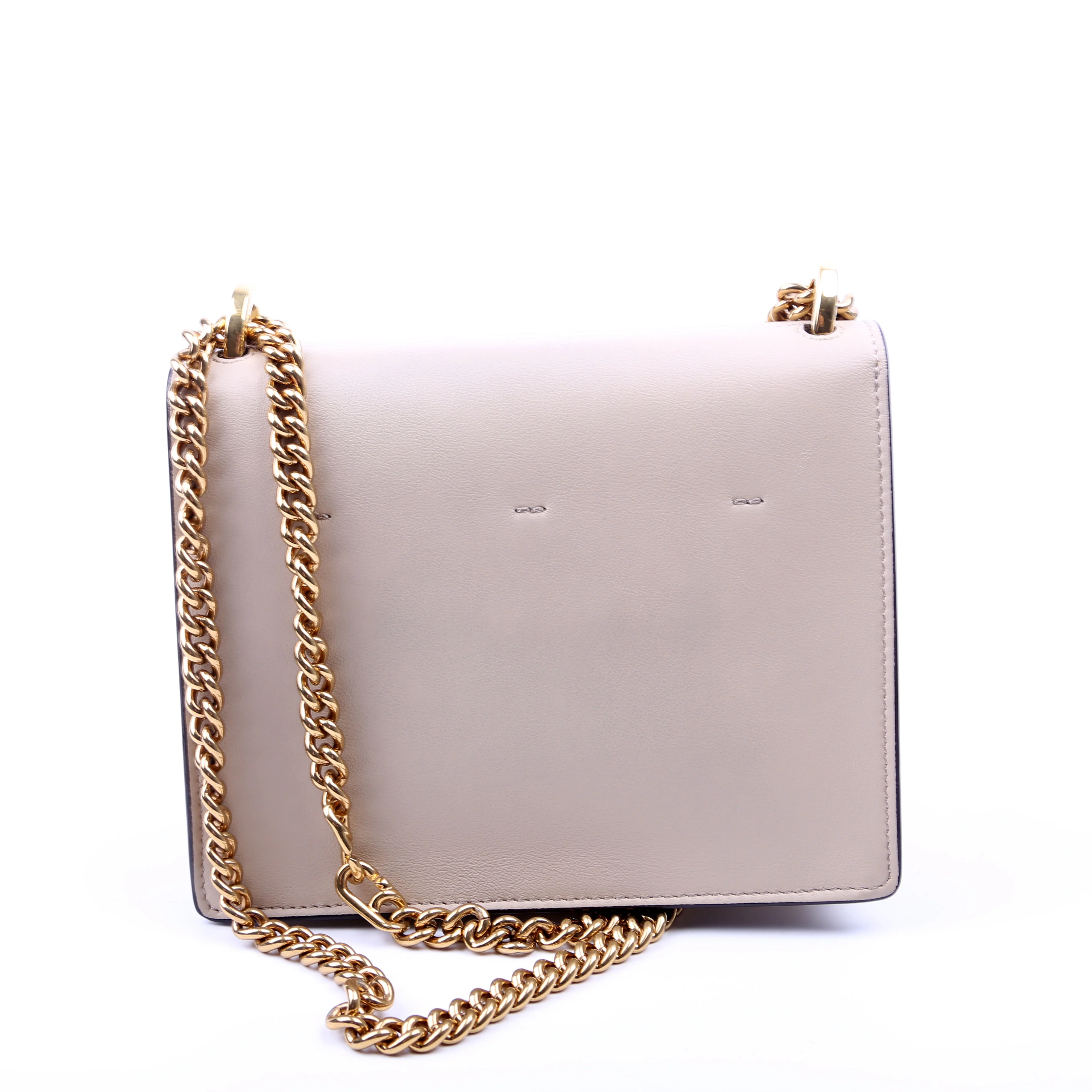 Kan U Small Shoulder Bag Matte Leather Taupe - Image 3