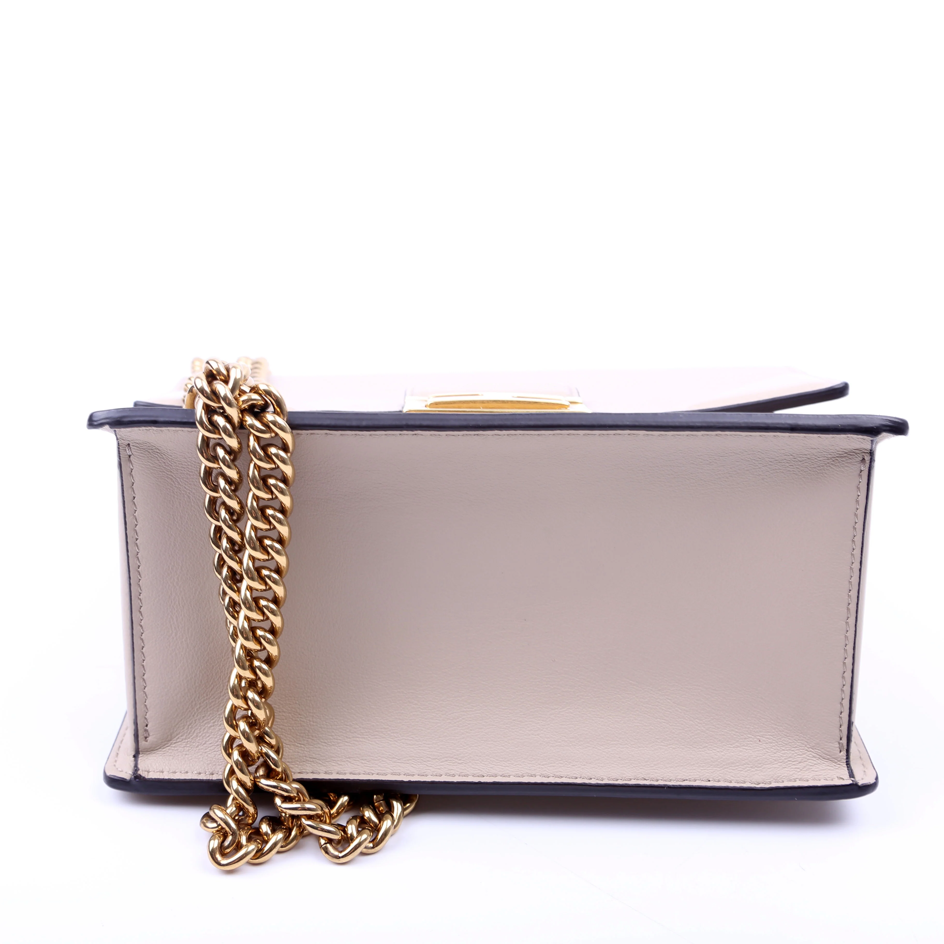 Kan U Small Shoulder Bag Matte Leather Taupe - Image 4