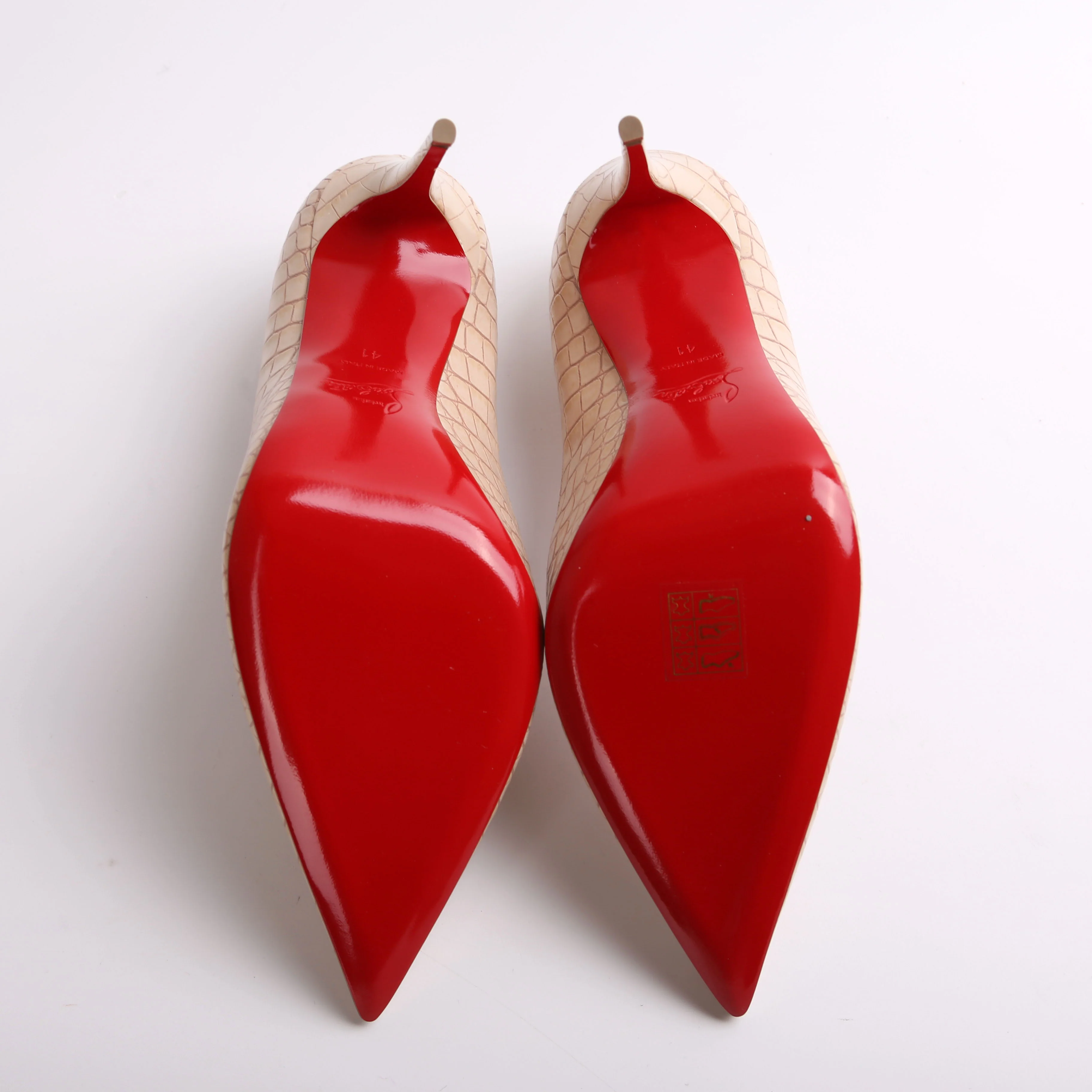Kate 100MM Croc Embossed Pumps Size 41 - Image 7
