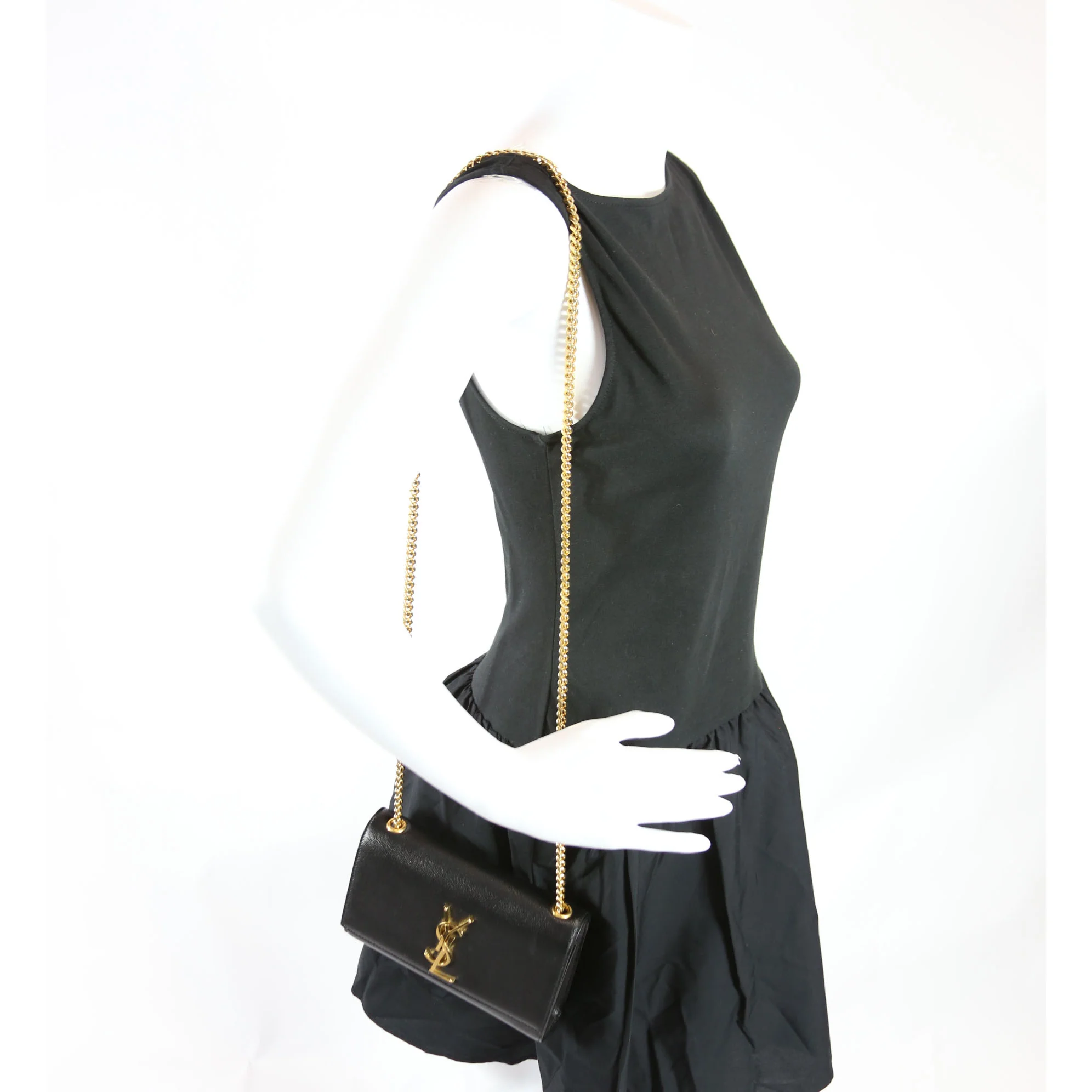 Kate Satchel Grain De Poudre Small 354121 Black - Image 10