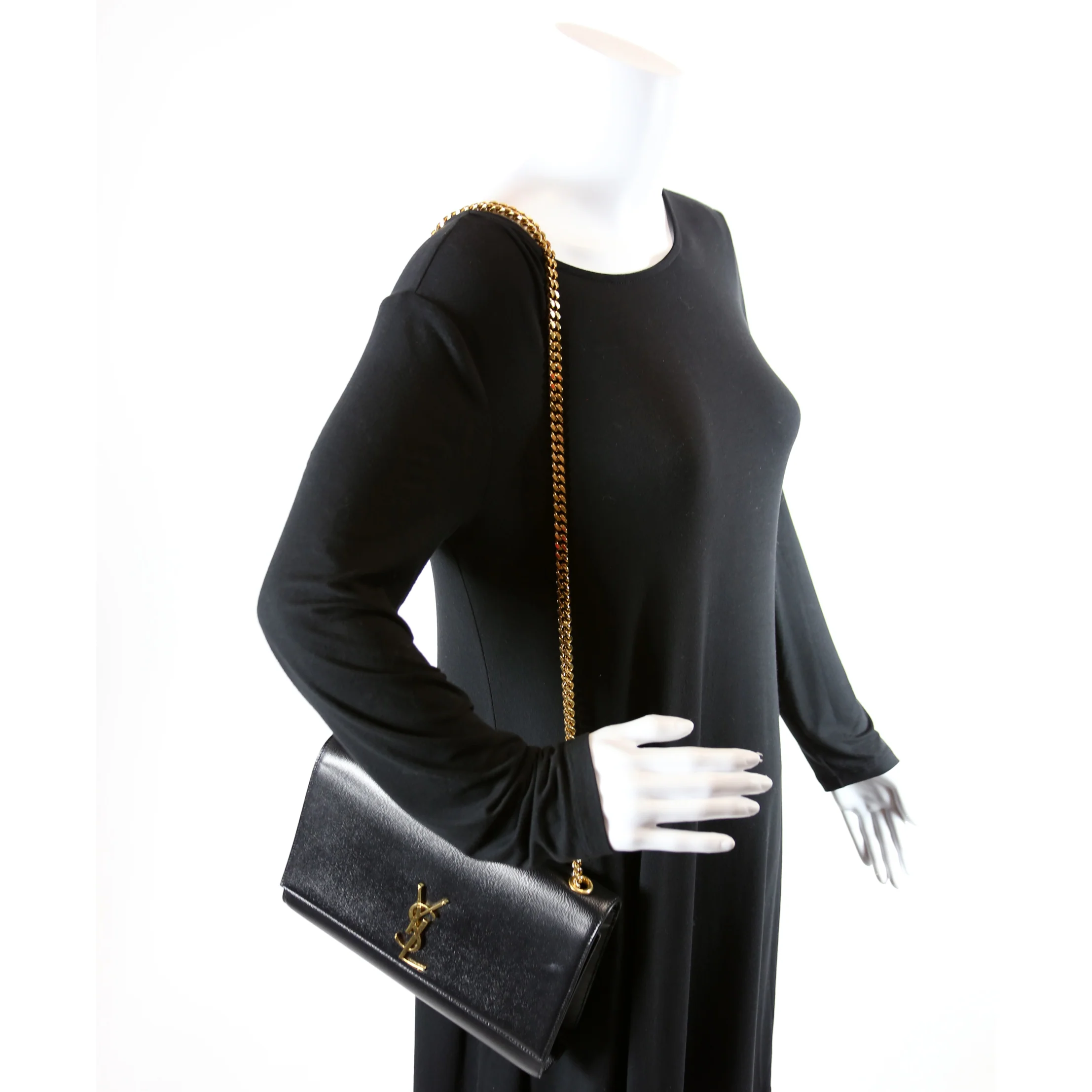 Kate Satchel Grain Large 446752 Black - Image 11