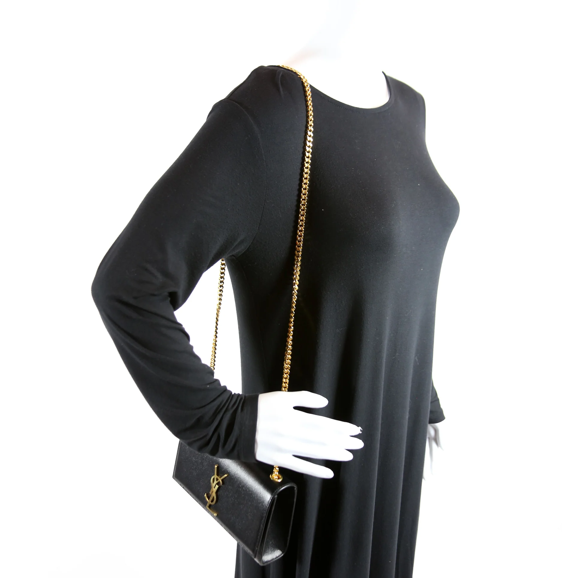 Kate Satchel Grain Small 469390 Black - Image 10