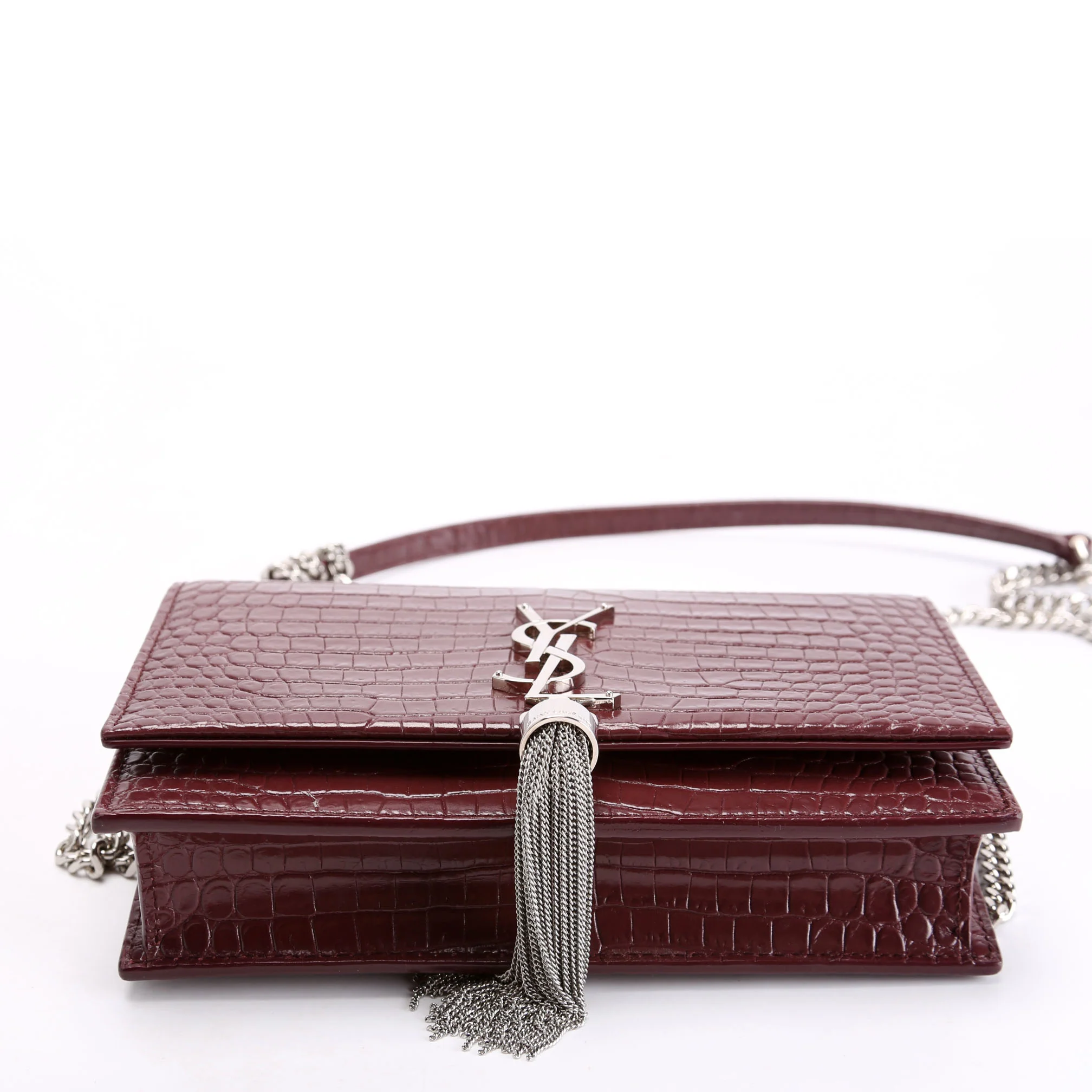 Kate Tassel Chain Wallet 452159 Burgundy - Image 4