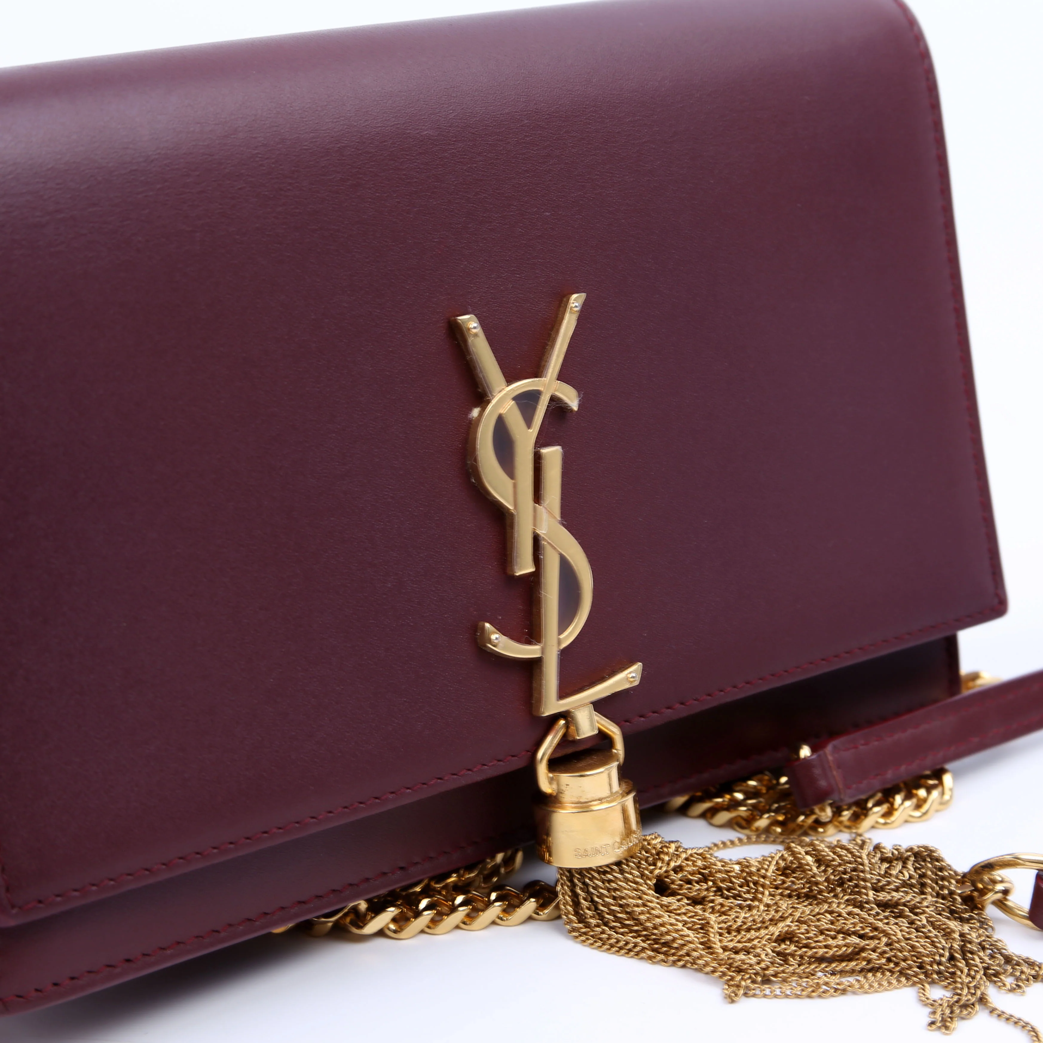 Kate Tassel Chain Wallet Maroon - Image 10