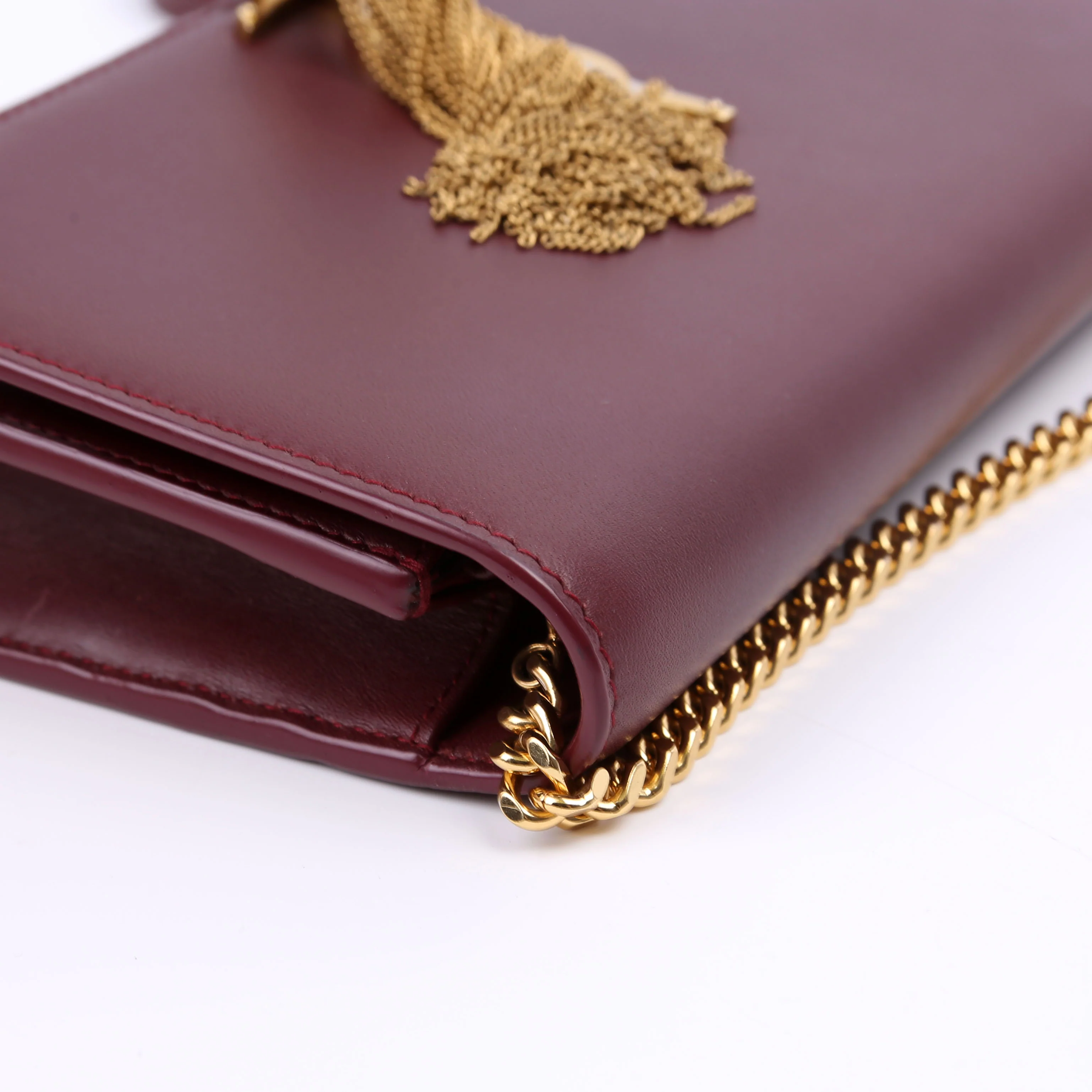 Kate Tassel Chain Wallet Maroon - Image 8