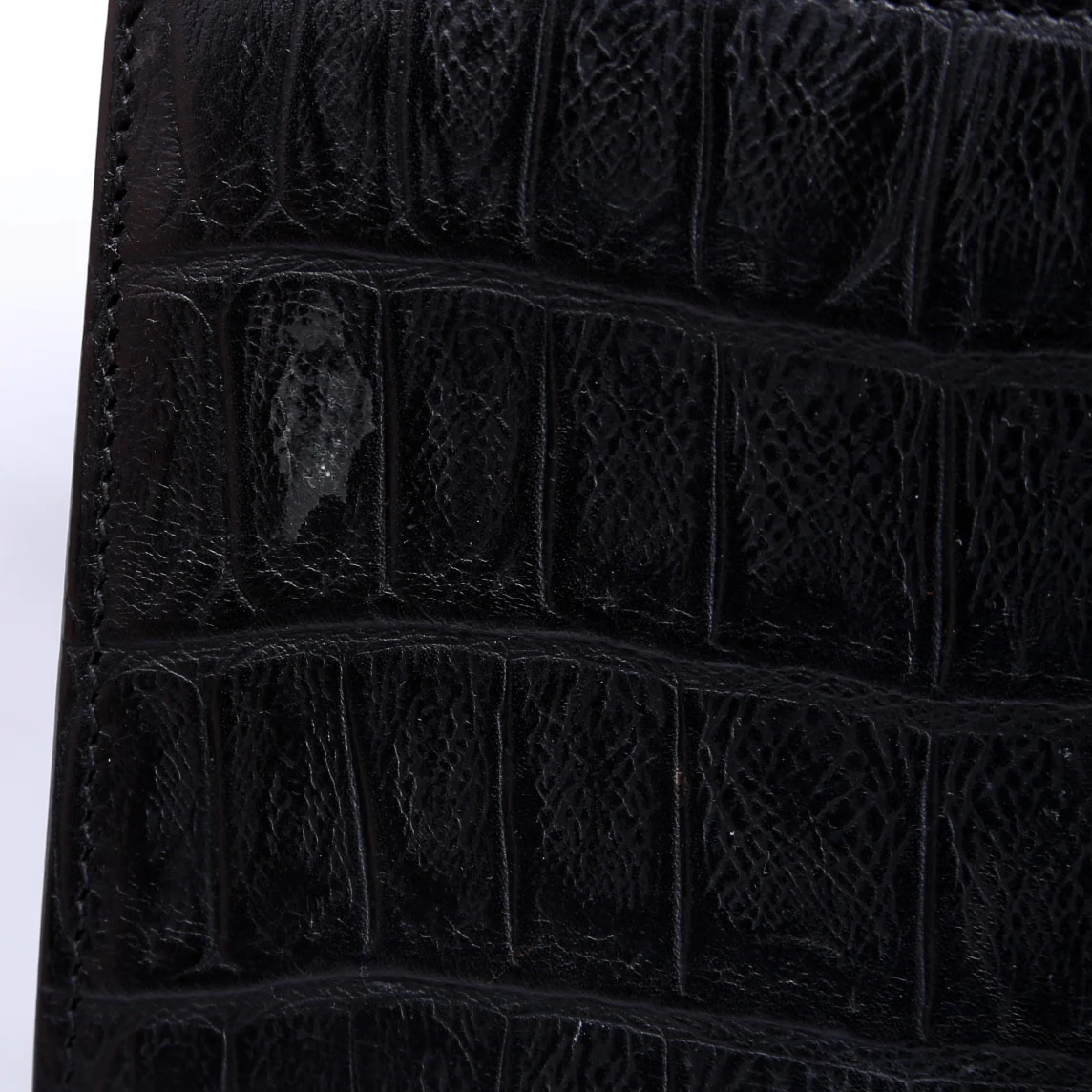 Kate Tassel Crocodile Embossed Small 354120 Black - Image 10