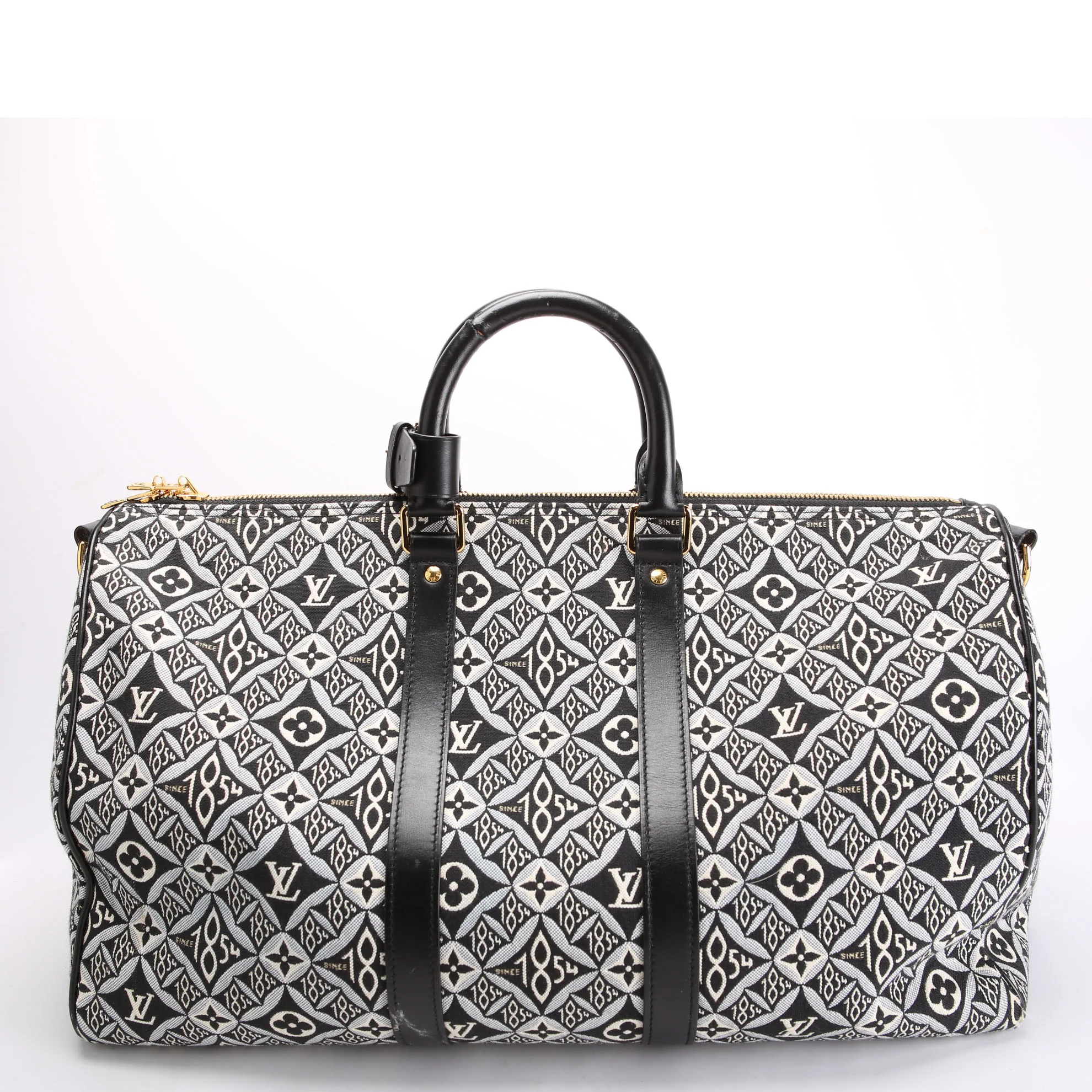 Keepall 45 Bandouliere Since 1854 Jacquard Black/White - Image 3