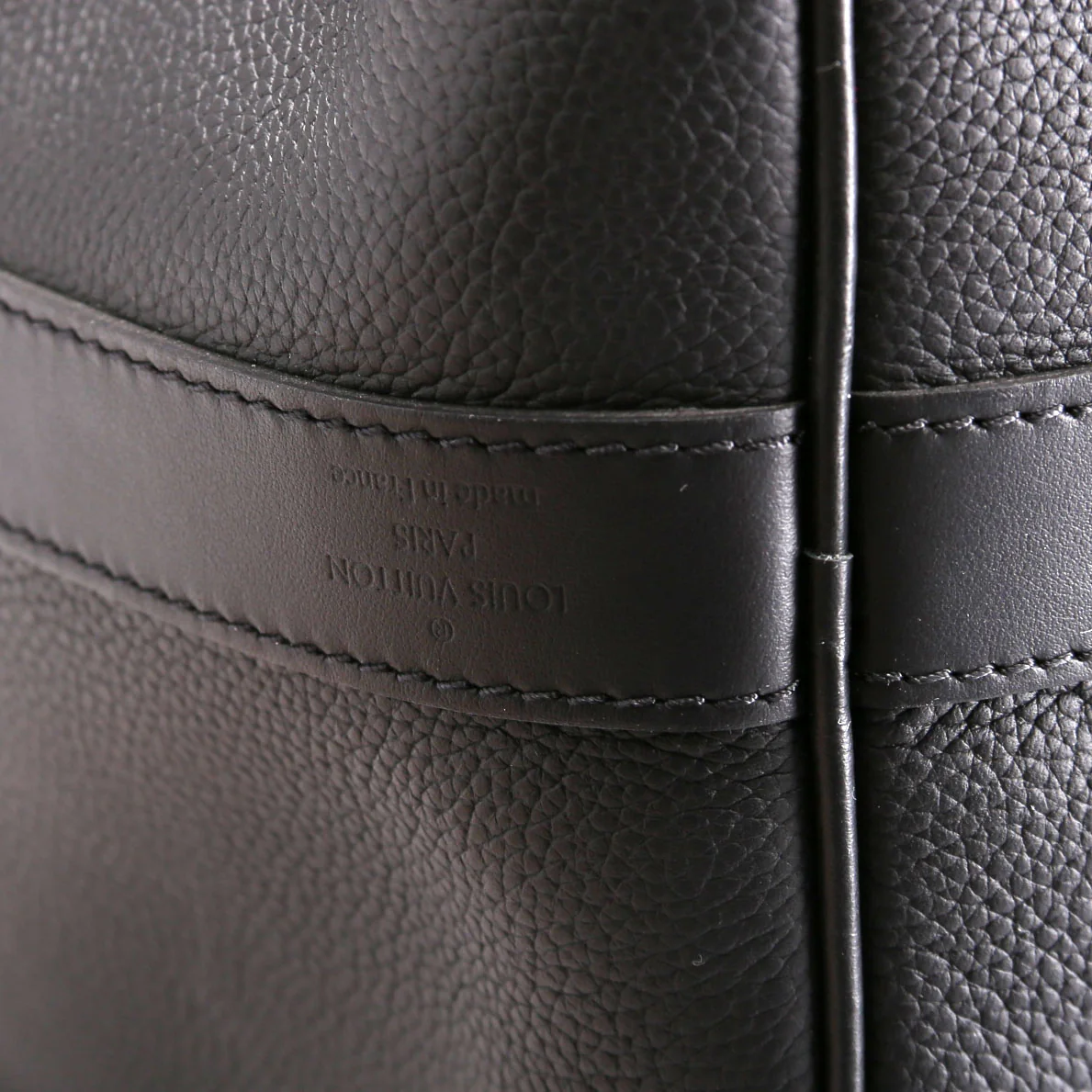 Keepall 50 Bandouliere Aerogram Leather Black - Image 7