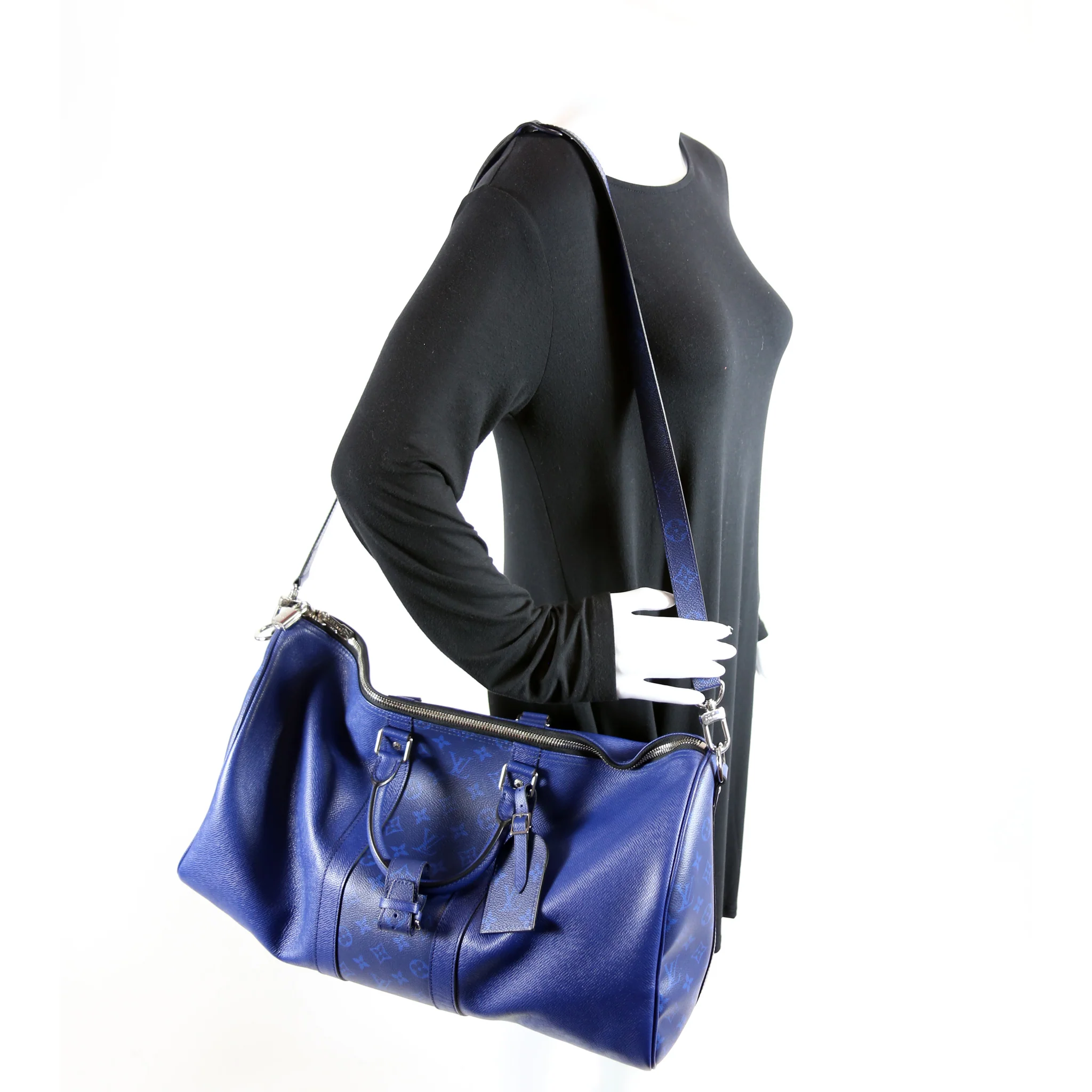 Keepall 50 Taigarama With Strap Monogram Blue - Image 10