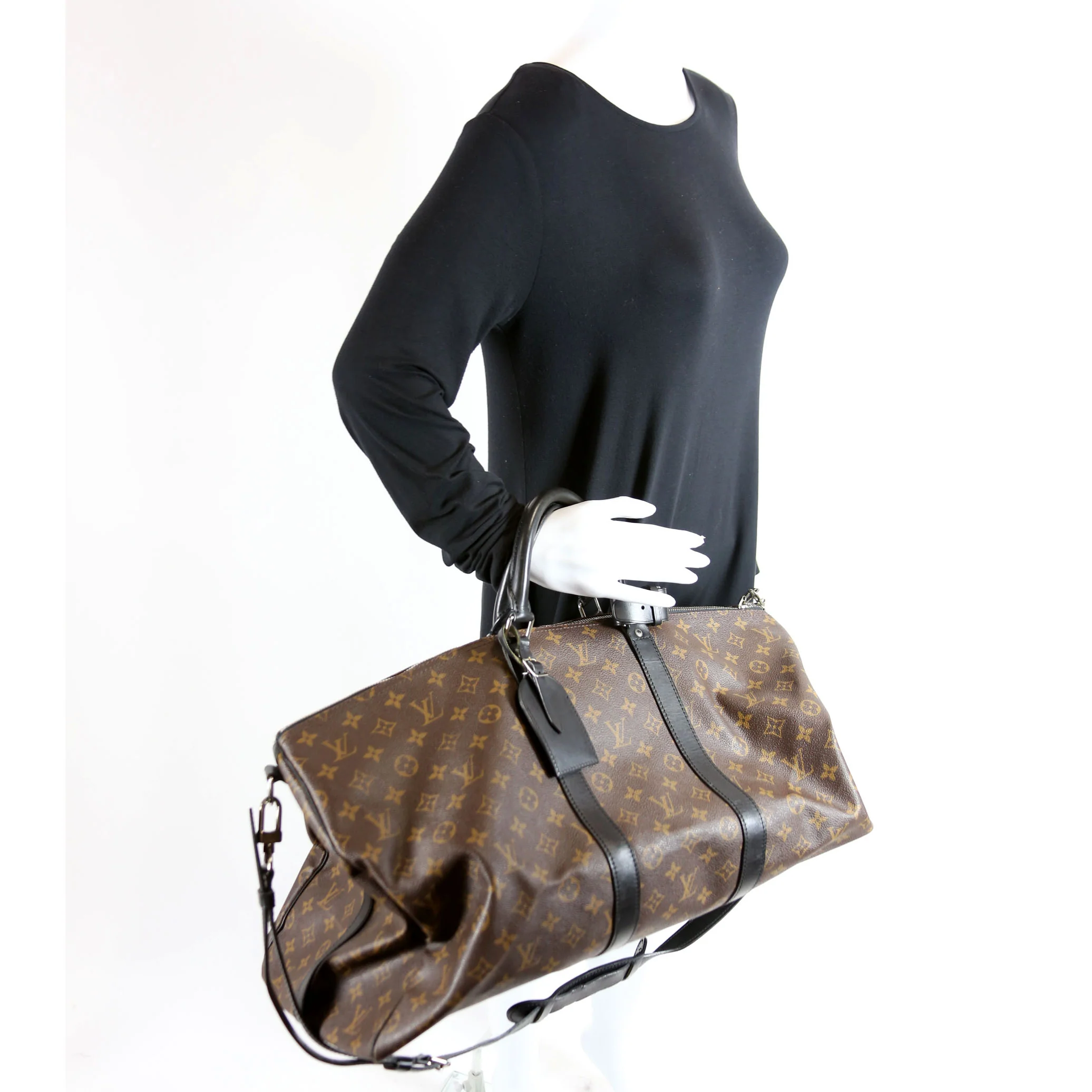 Keepall 55 Bandouliere Macassar Monogram - Image 10