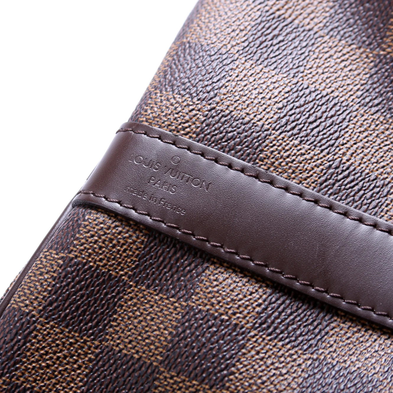 Keepall 55 Damier Ebene with Strap - Image 9