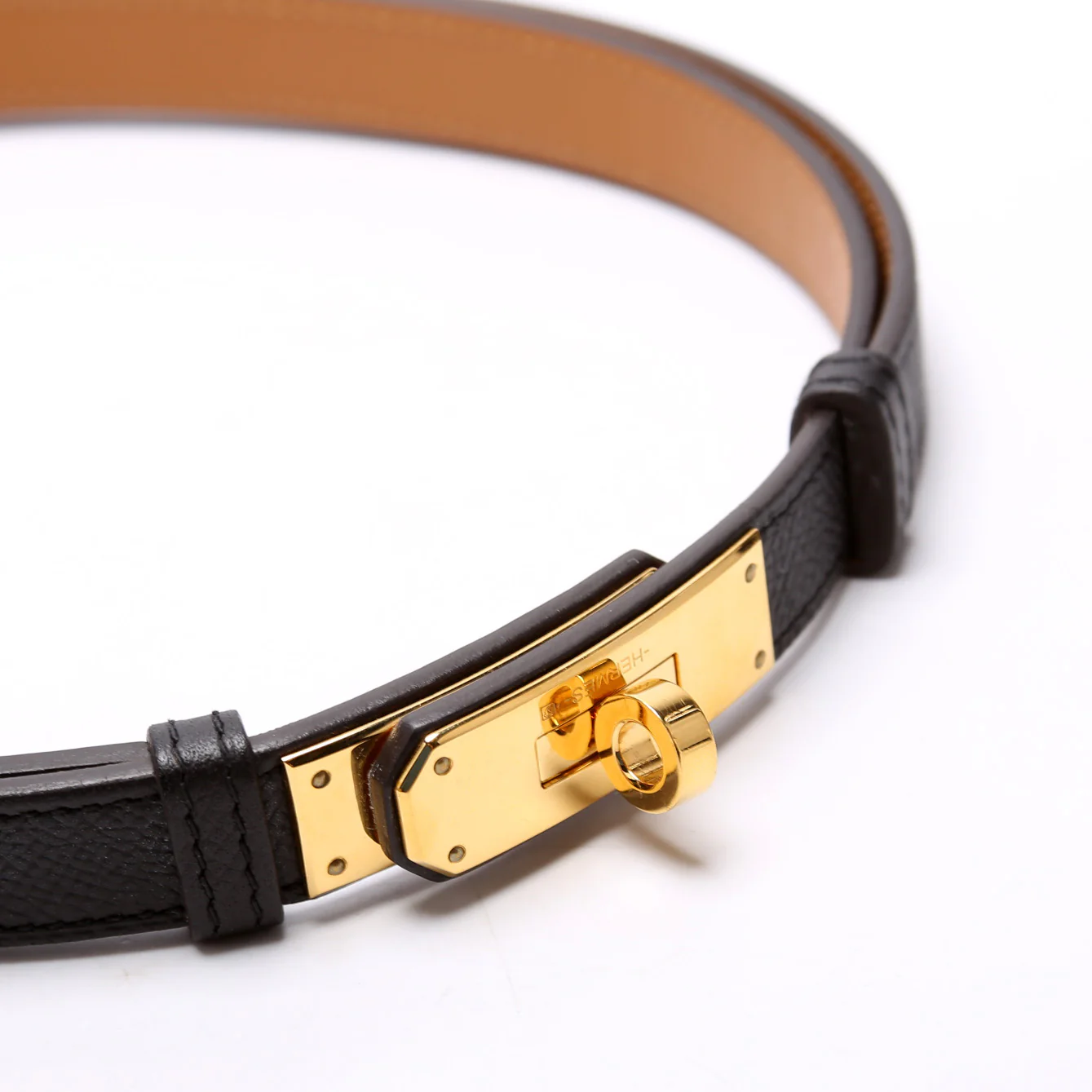 Kelly 18 Epson Leather Adjustable Belt 24-39in Black - Image 3