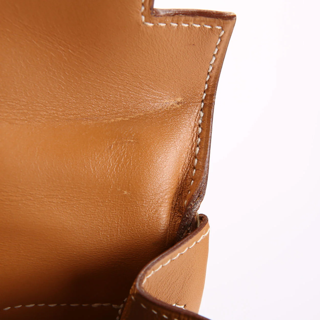 Kelly Retourne 32 Chamonix Leather 1993 Tan/Gold - Image 16