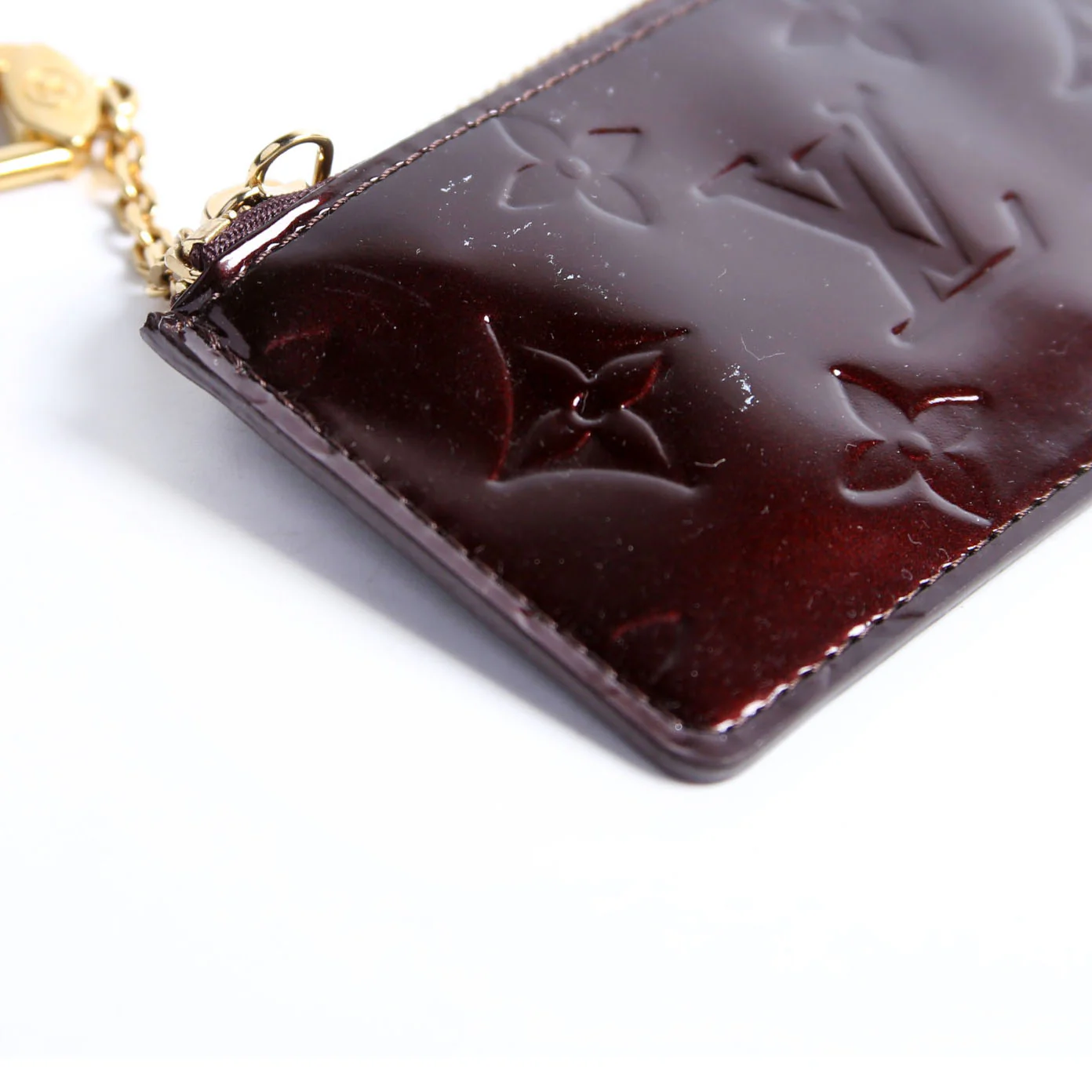 Key Pouch Vernis Old Model Burgundy - Image 4