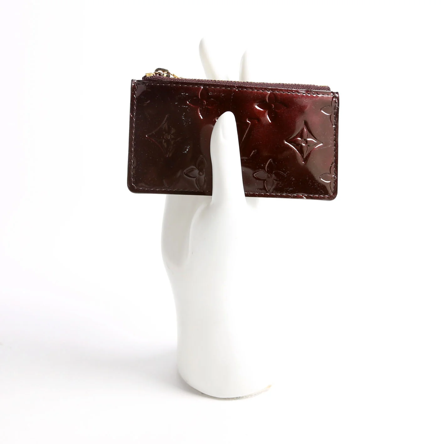 Key Pouch Vernis Old Model Burgundy - Image 8