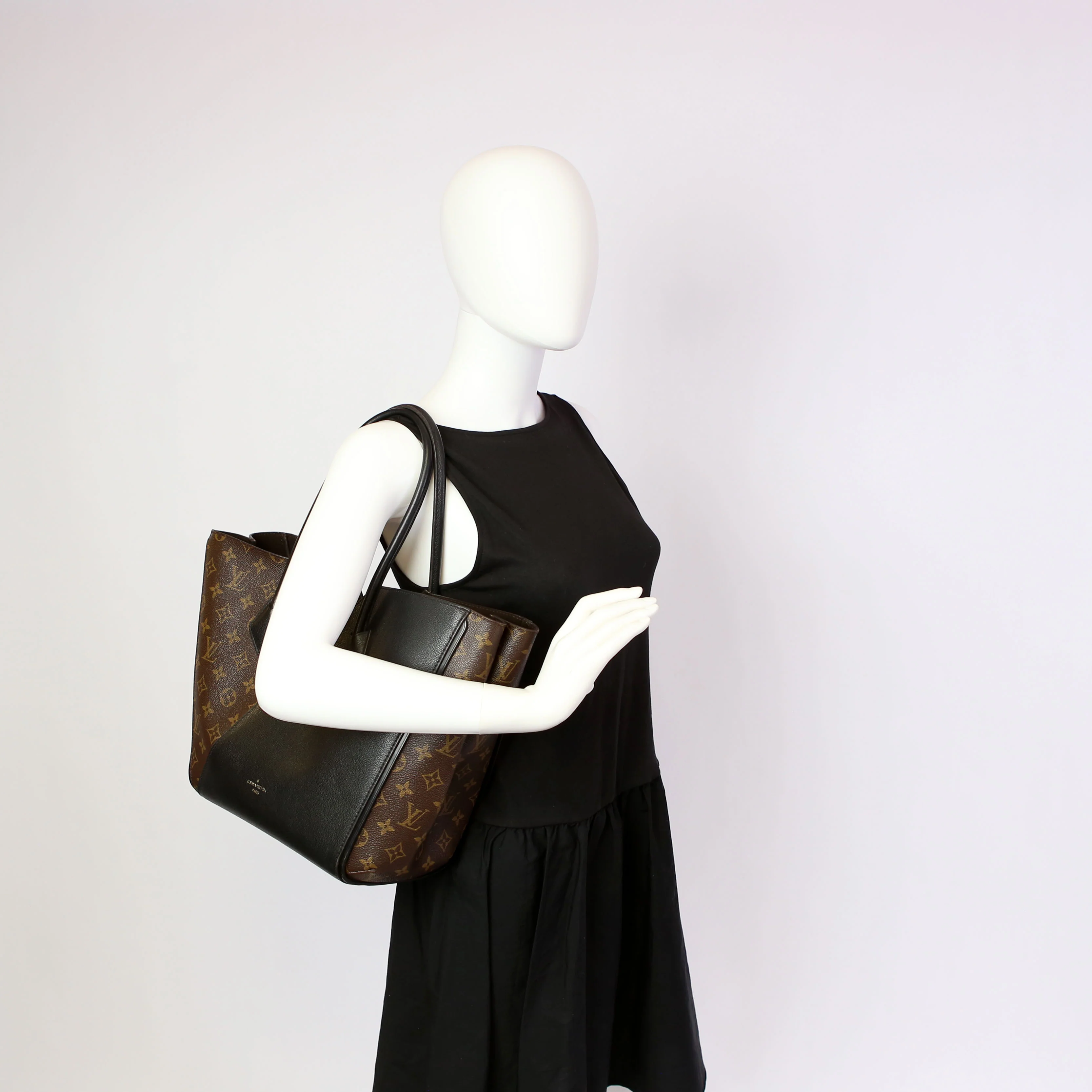 Kimono MM Monogram/Leather Black - Image 16