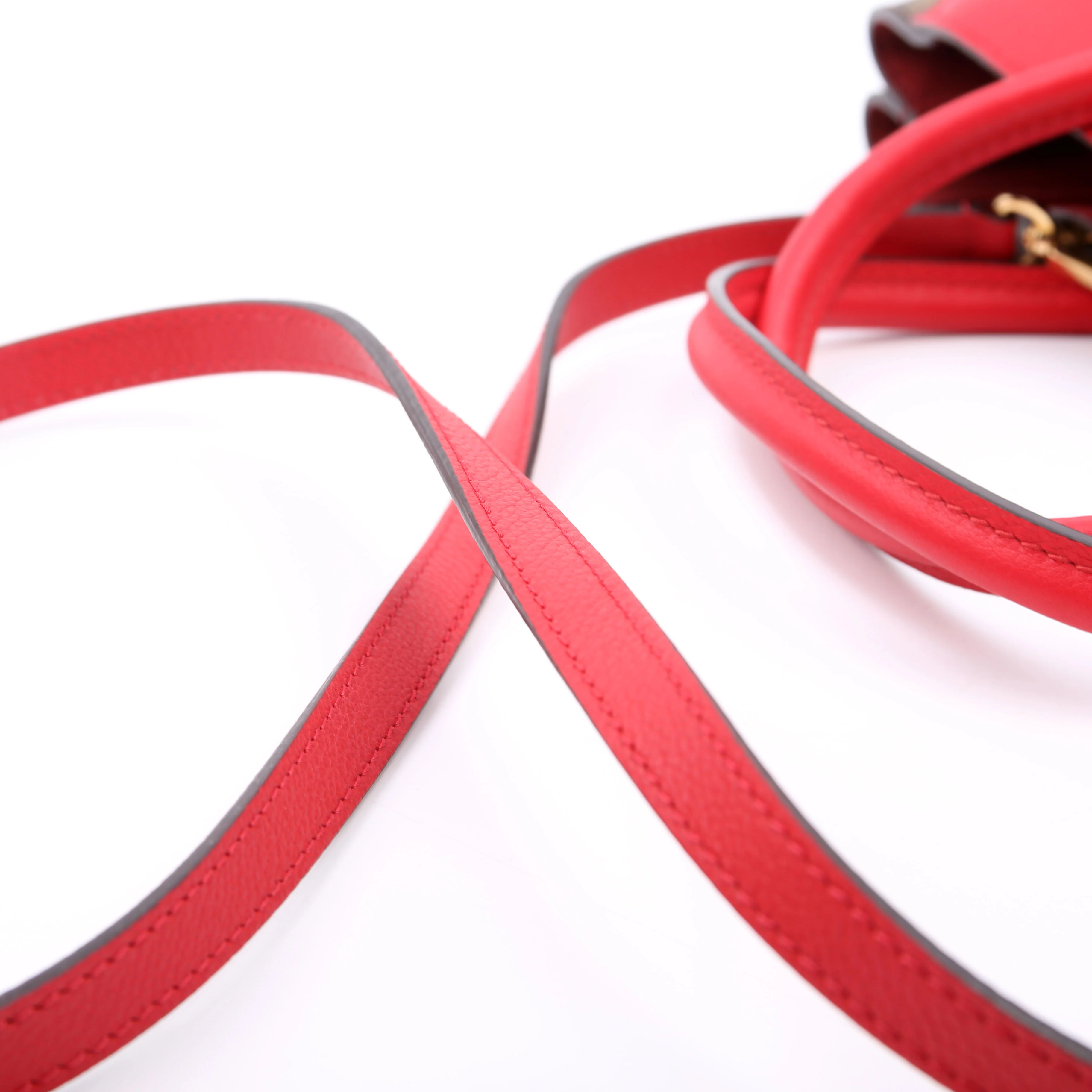 Kimono Tote PM Monogram/Leather Red - Image 12