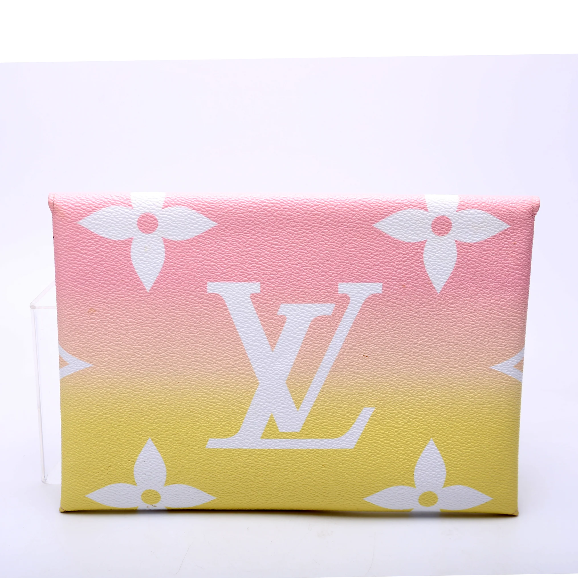 Kirigami Pouch Large By The Pool Pink/Yellow - Image 3