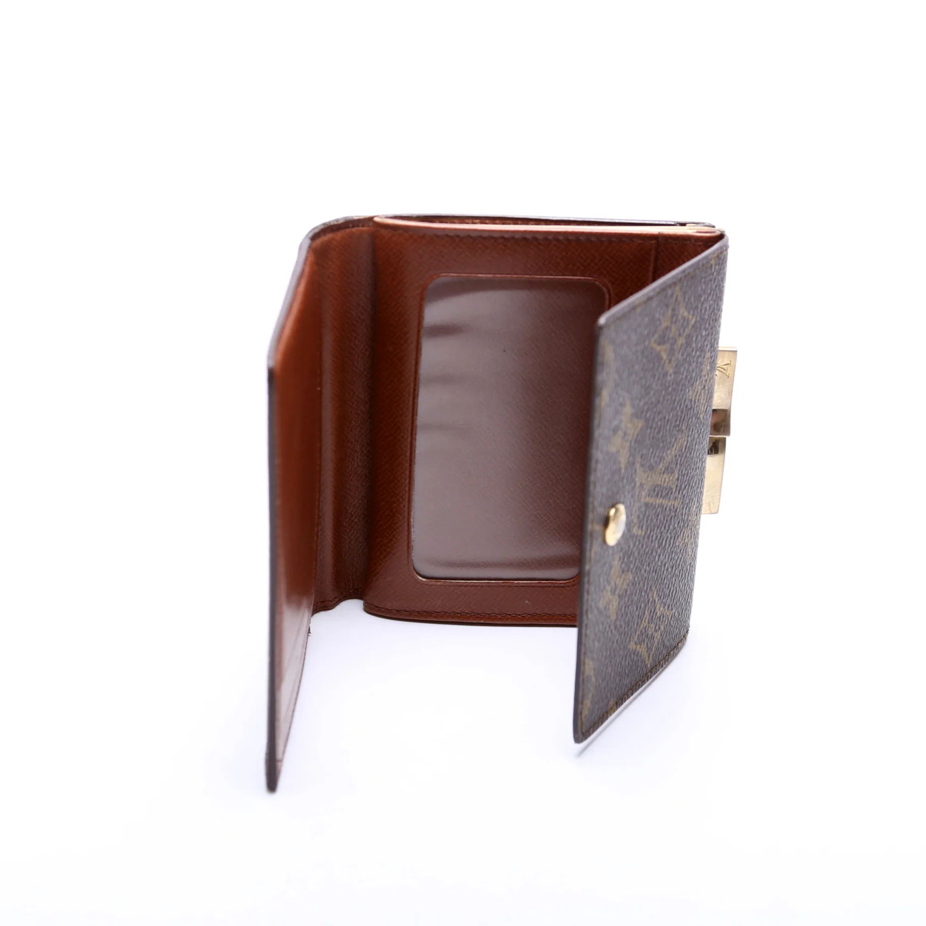 Kisslock Trifold Wallet Monogram Vintage - Image 7